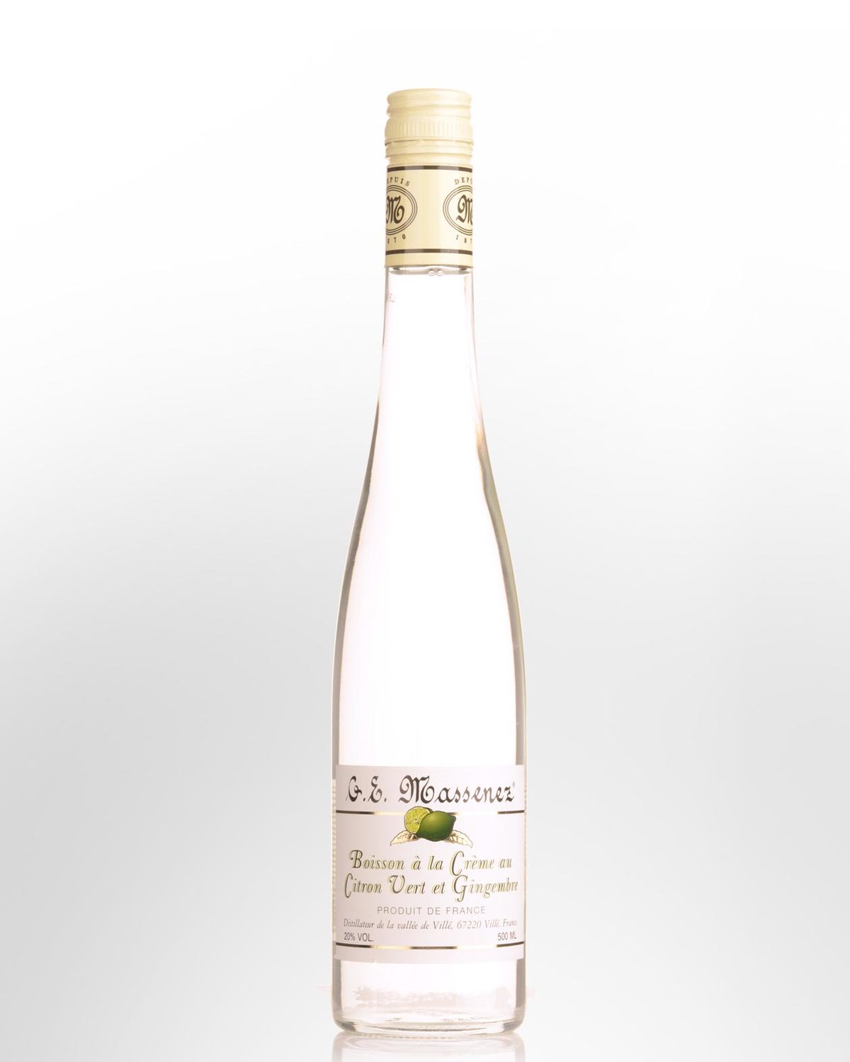 G E Massenez Boisson A La Creme Au Citron Vert Et Gingembre Lime And