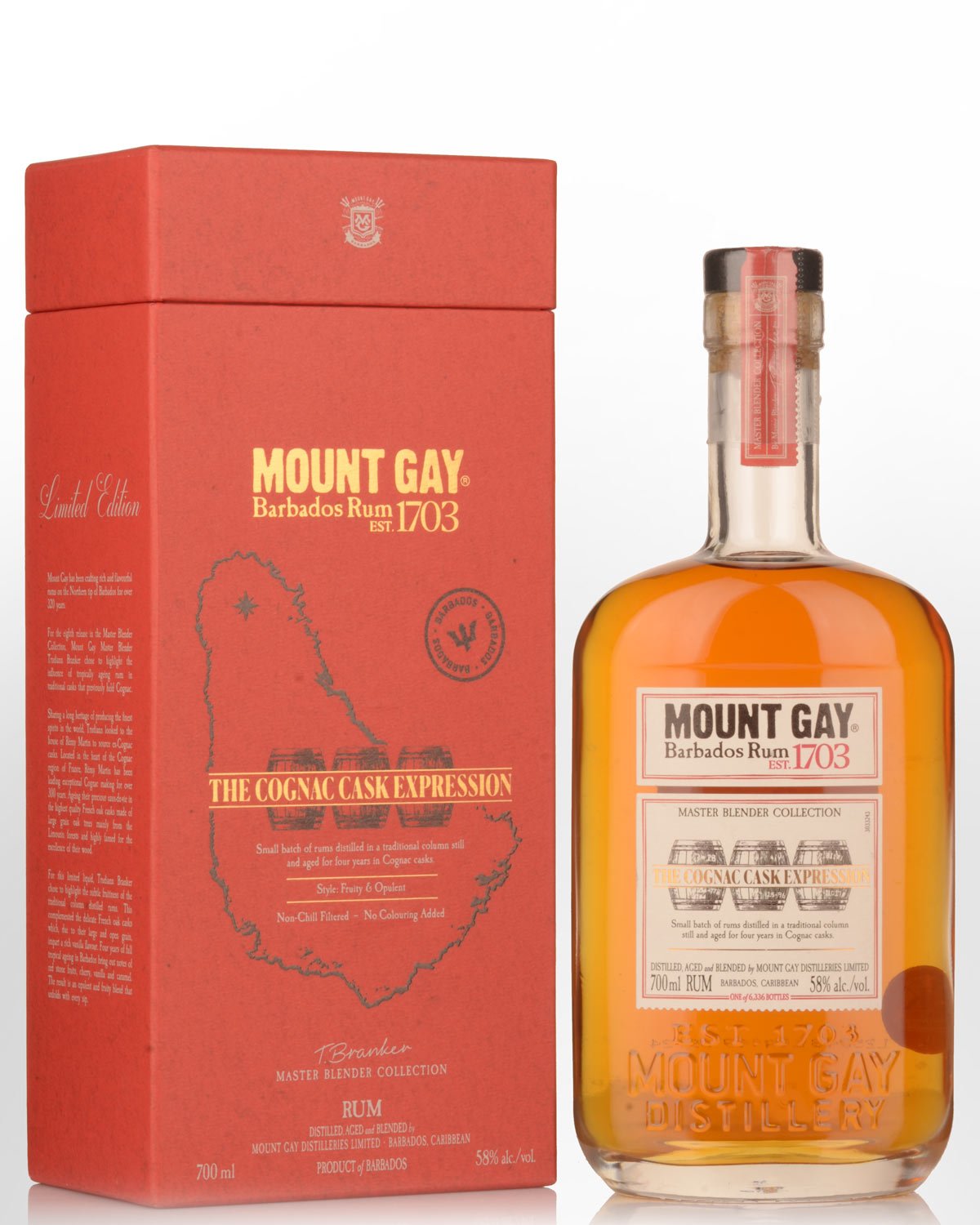Mount Gay The Cognac Cask Expression Rum (700ml)