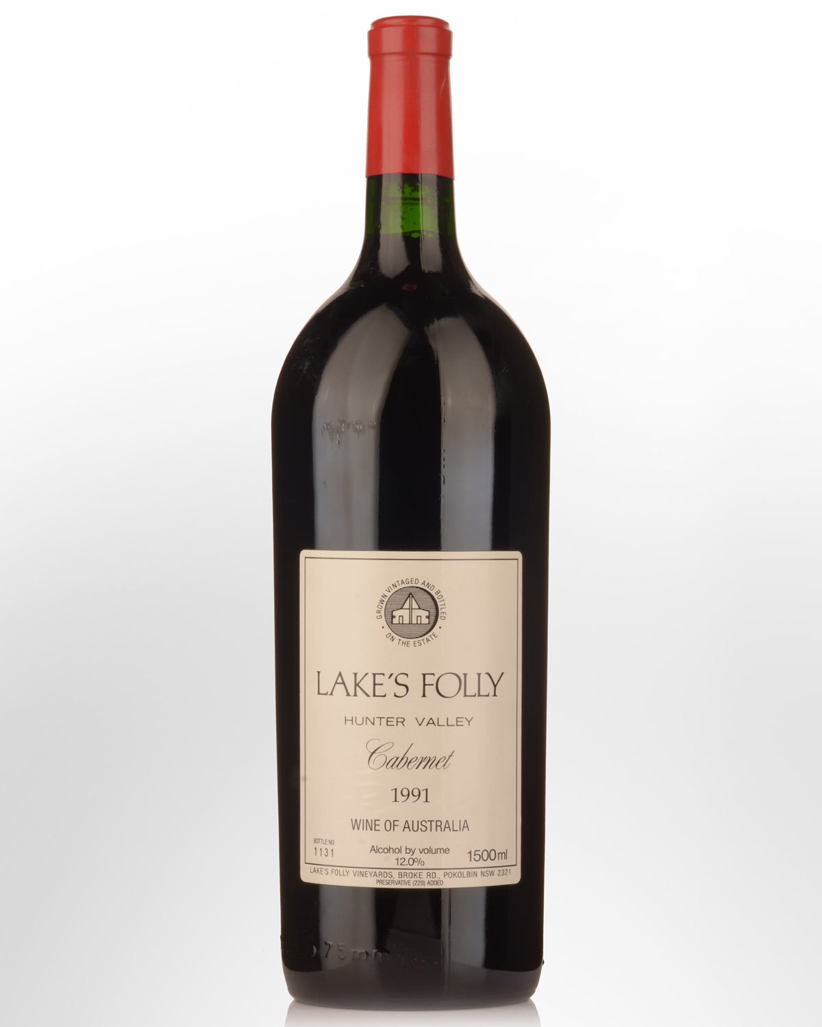 1991 Lake's Folly Cabernet Magnum (1500ml) - Museum Release