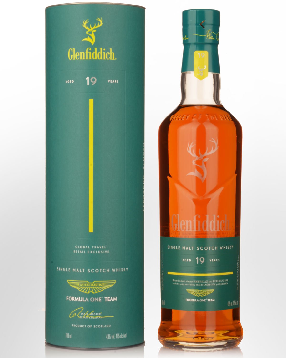 Glenfiddich Aston Martin F1 Team 19 Year Old Single Malt Scotch Whisky (700ml)