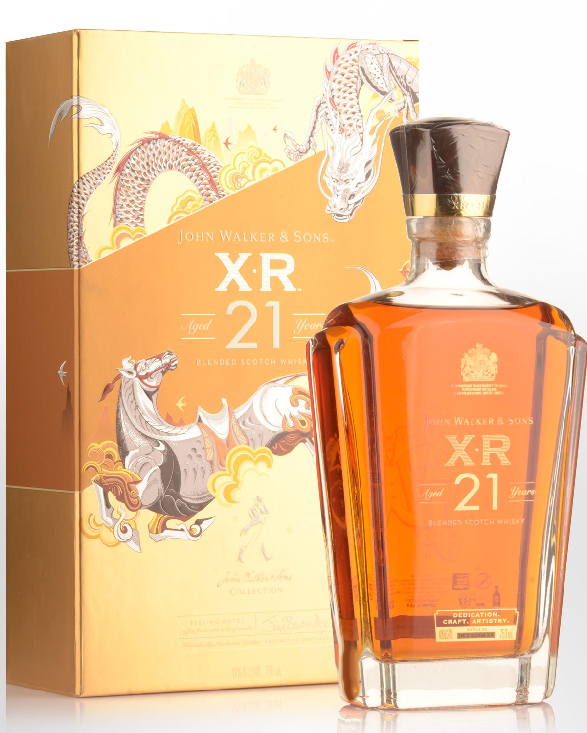 Johnnie Walker XR 21 Year Old Blended Scotch Whisky (750ml) - Chinese New Year Edition