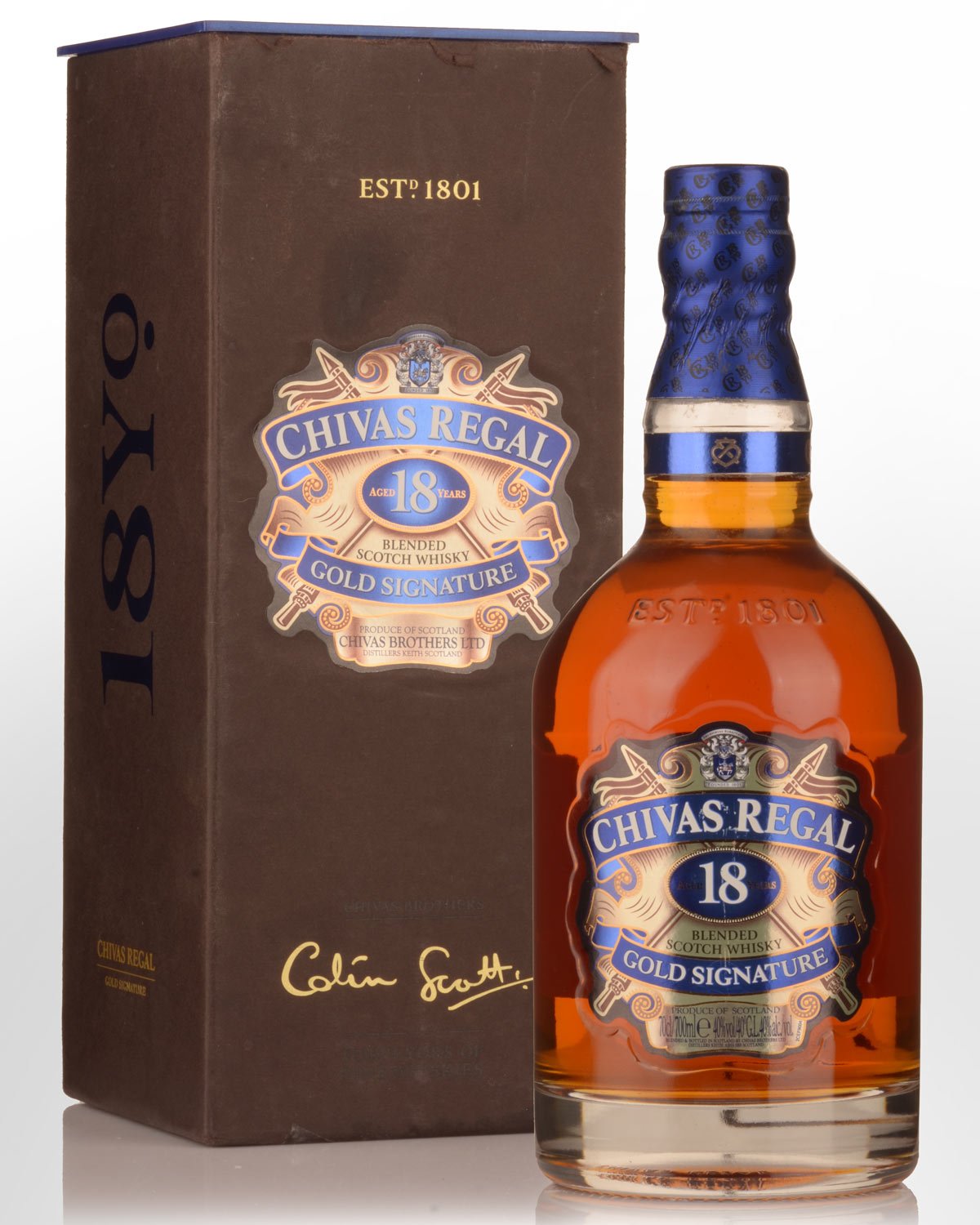 Chivas Regal 18 Year Old Blended Scotch Whisky (700ml) - DAMAGED GIFT BOX