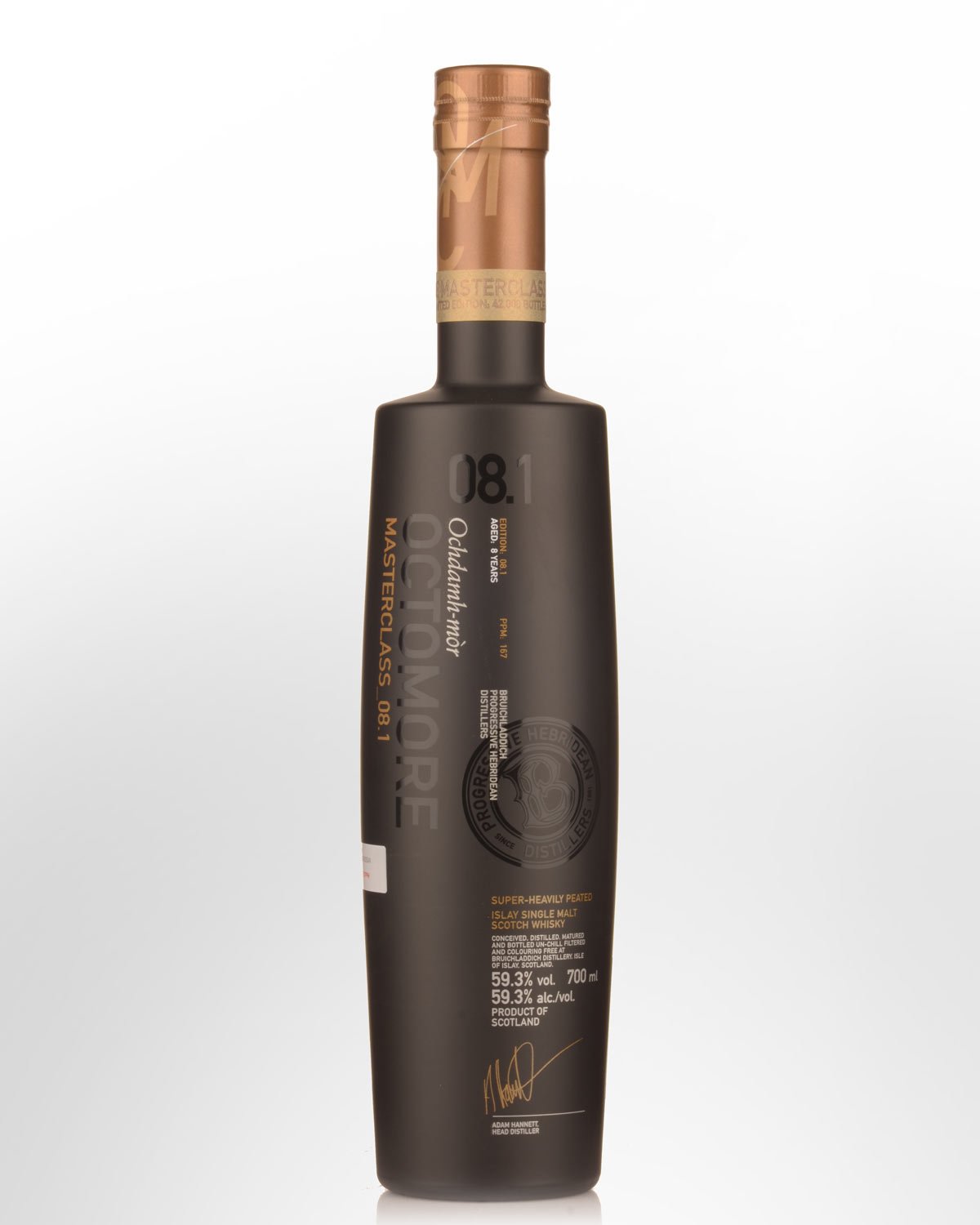 Bruichladdich Octomore 08.1 Masterclass Cask Strength Single Malt Scotch Whisky (700ml) - NO GIFT BOX