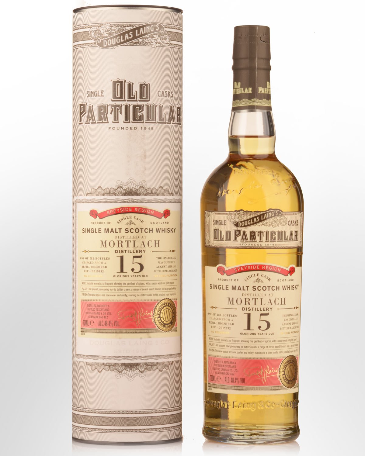 2009 Douglas Laing & Co. Old Particular Single Cask Mortlach 15 Year Old Single Malt Scotch Whisky (700ml)