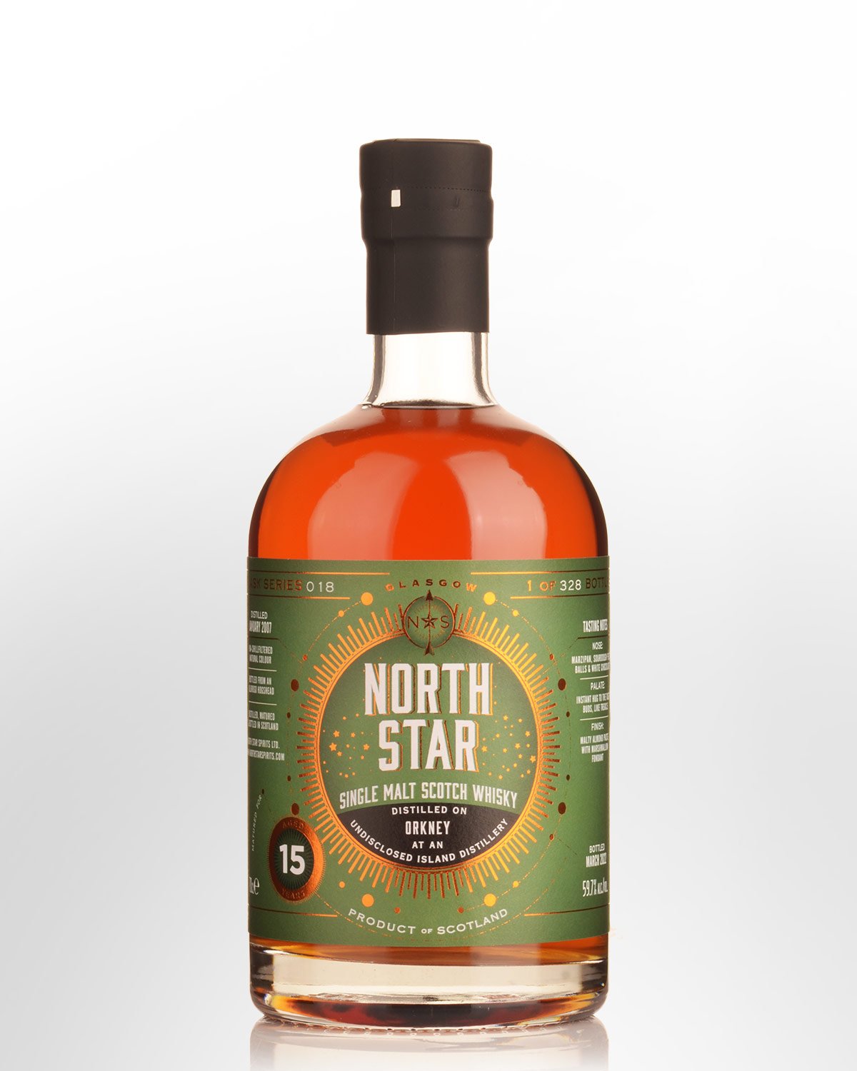 2007 North Star Undisclosed Distillery (Orkney) 15 Year Old Cask Strength Single Malt Scotch Whisky (700ml)