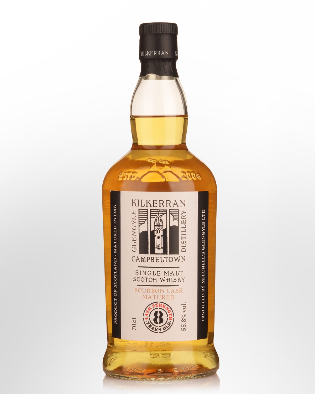Glengyle Distillery Kilkerran 8 Year Old Bourbon Cask Matured Cask Strength Single Malt Scotch Whisky (700ml) - 2022 Release
