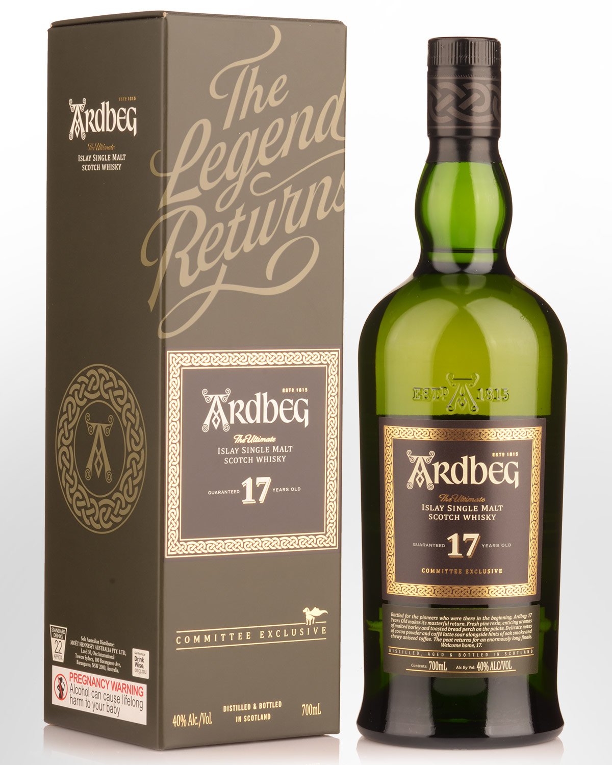 Ardbeg 17 Year Old Single Malt Scotch Whisky (700ml)
