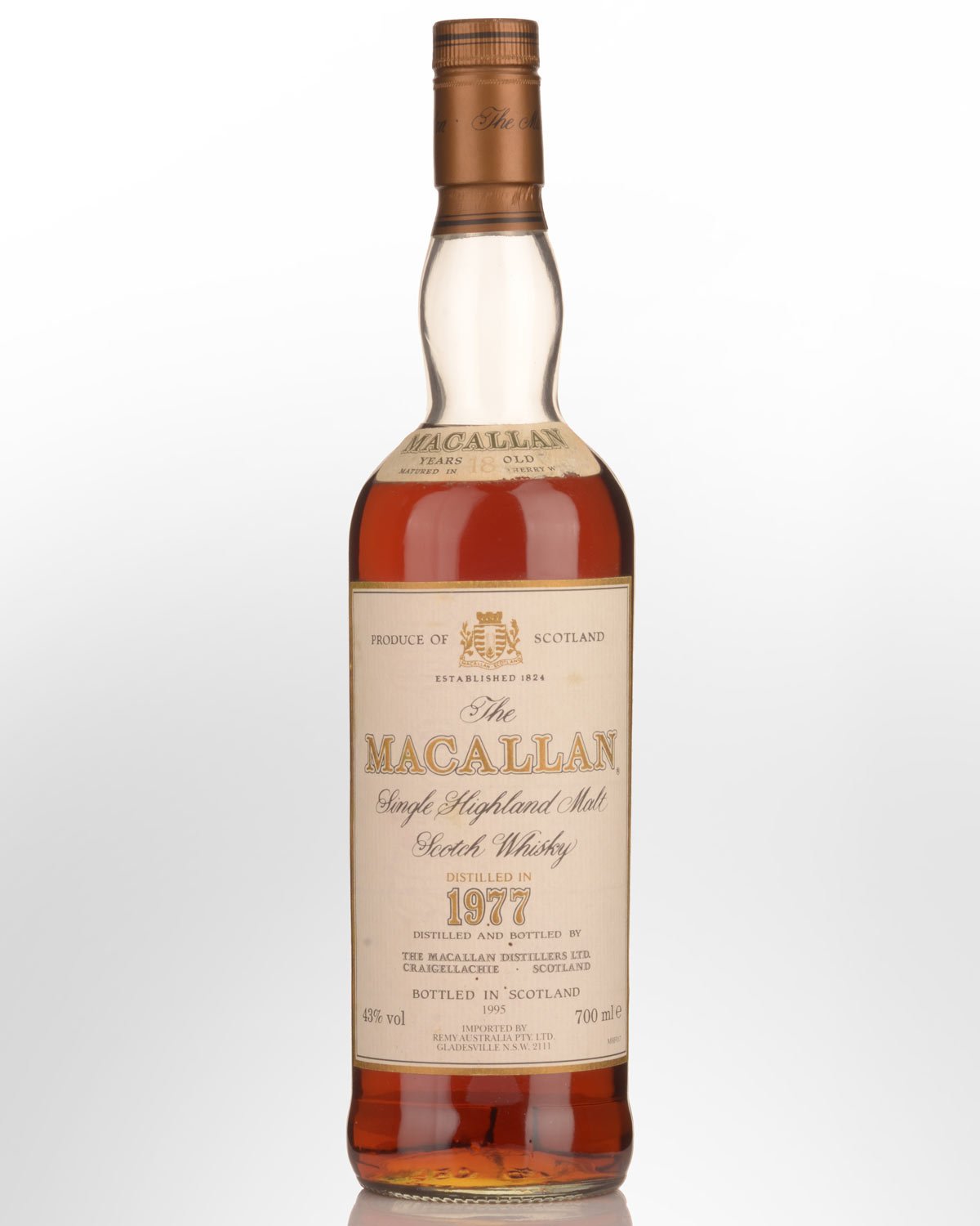 1977 The Macallan 18 Year Old Single Malt Scotch Whisky (700ml)