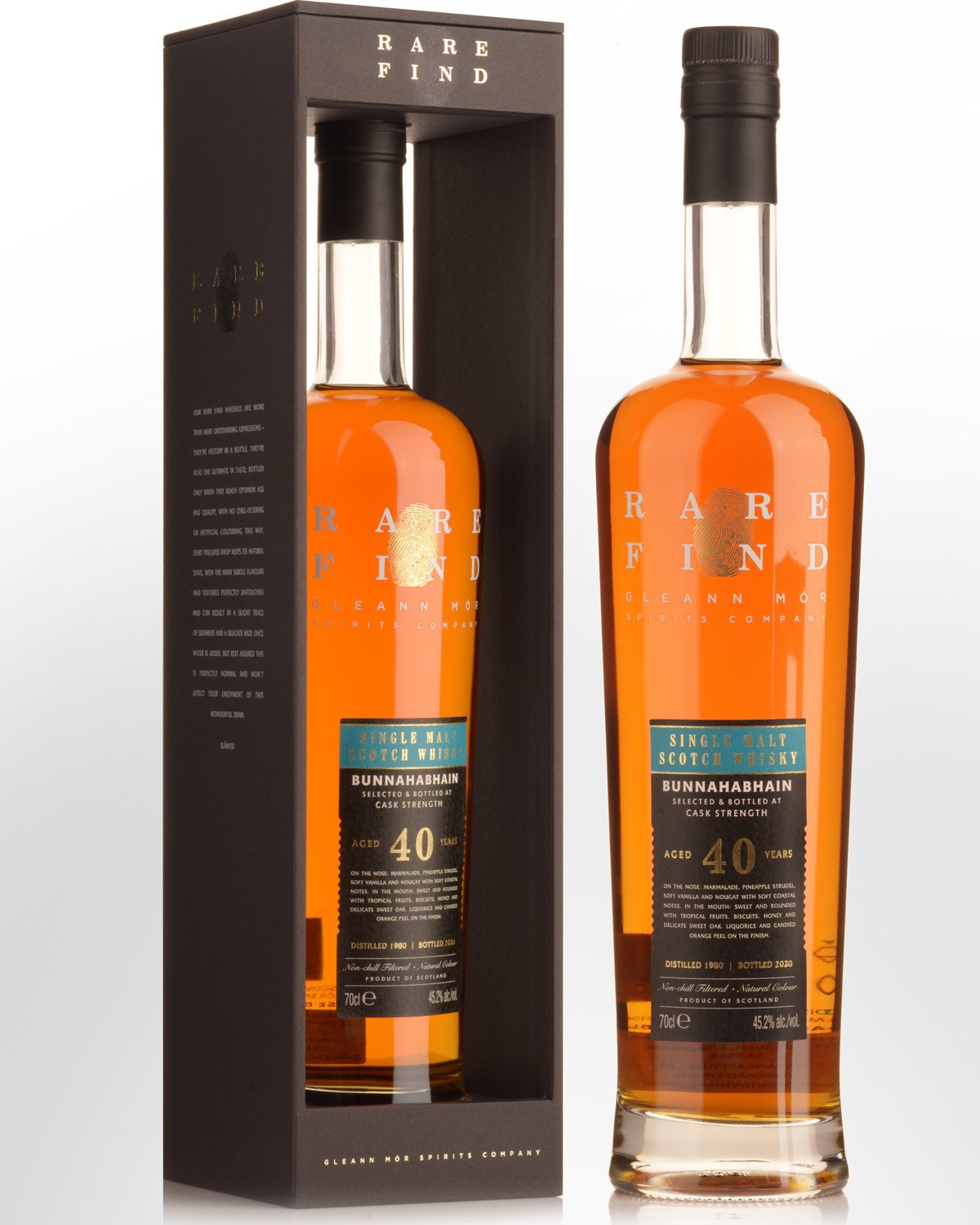 1980 Gleann Mor Spirits Company Rare Find Bunnahabhain 40 Year Old Cask Strength Single Malt Scotch Whisky (700ml)