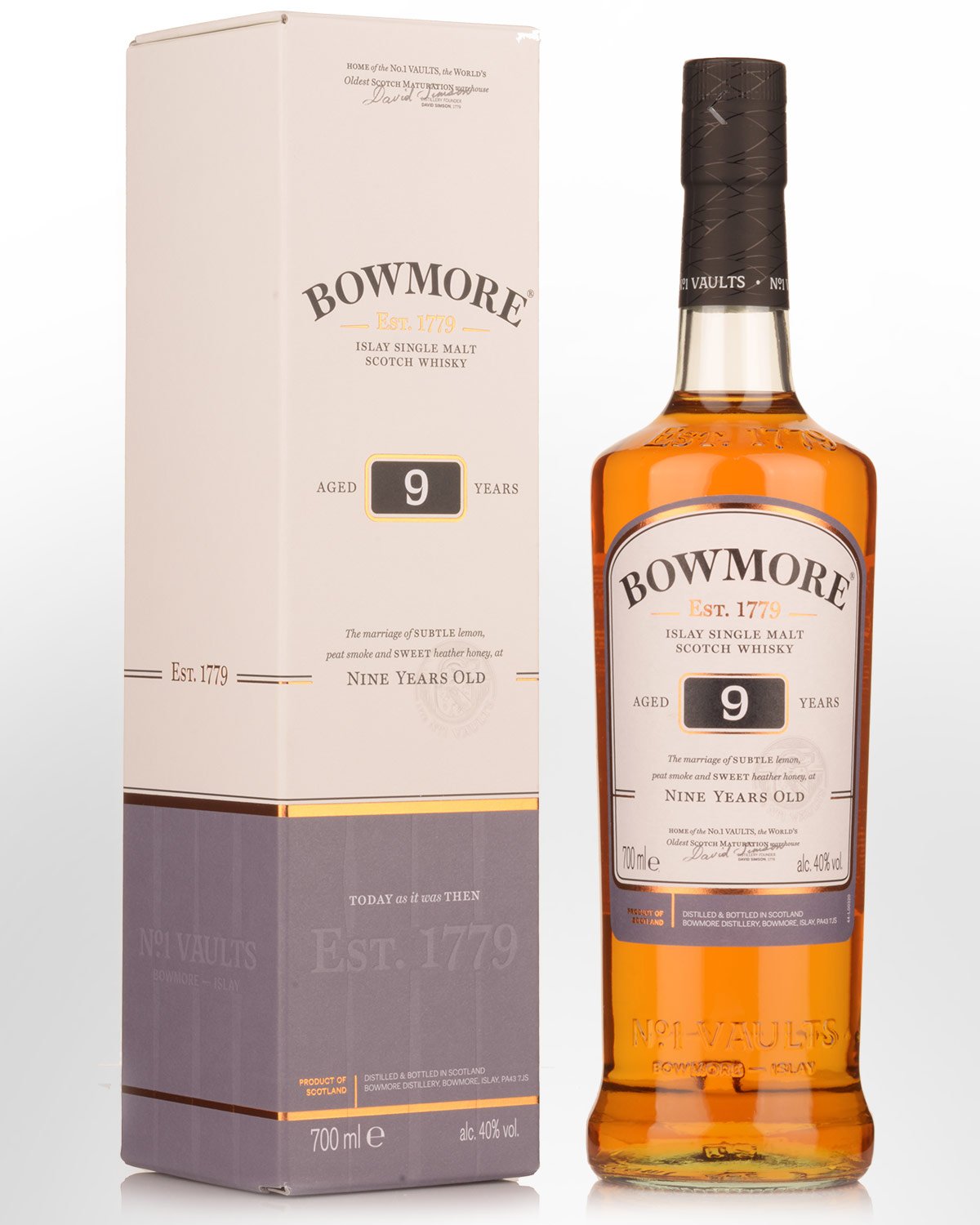 Bowmore 9 Year Old Single Malt Scotch Whisky (700ml)