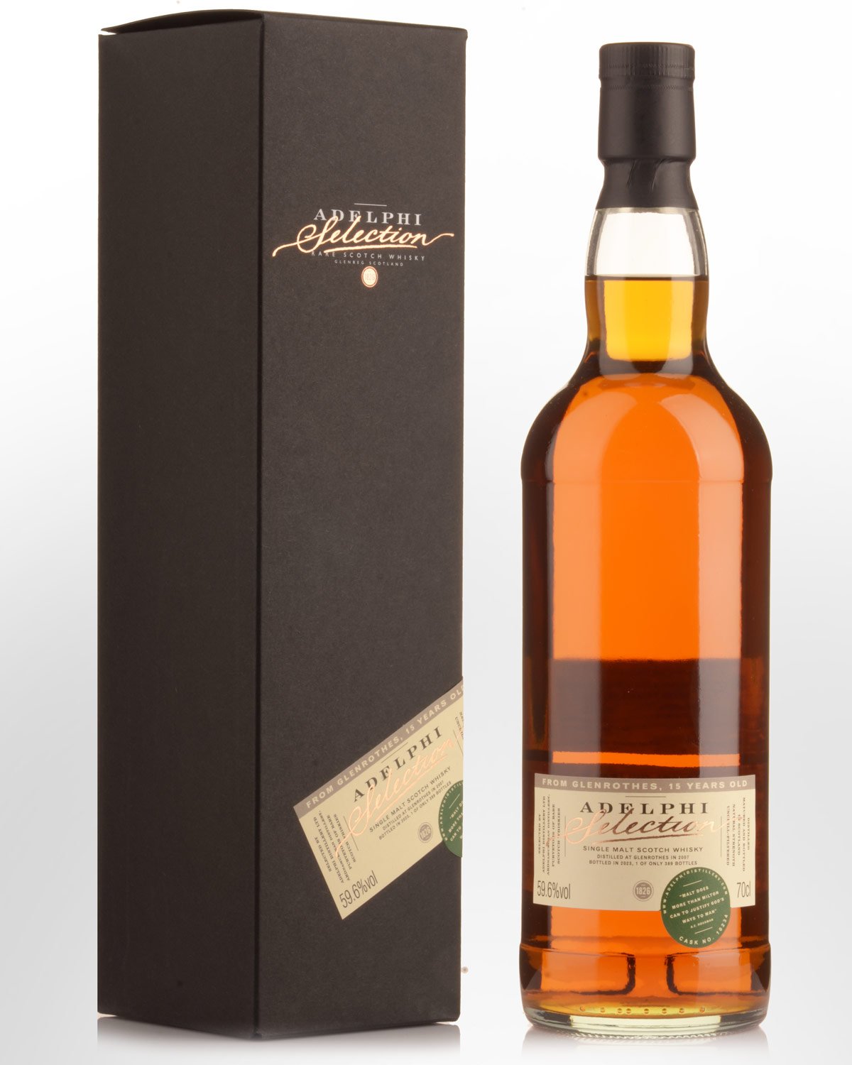 2007 Adelphi Glenrothes 15 Year Old Cask Strength Single Malt Scotch Whisky (700ml)