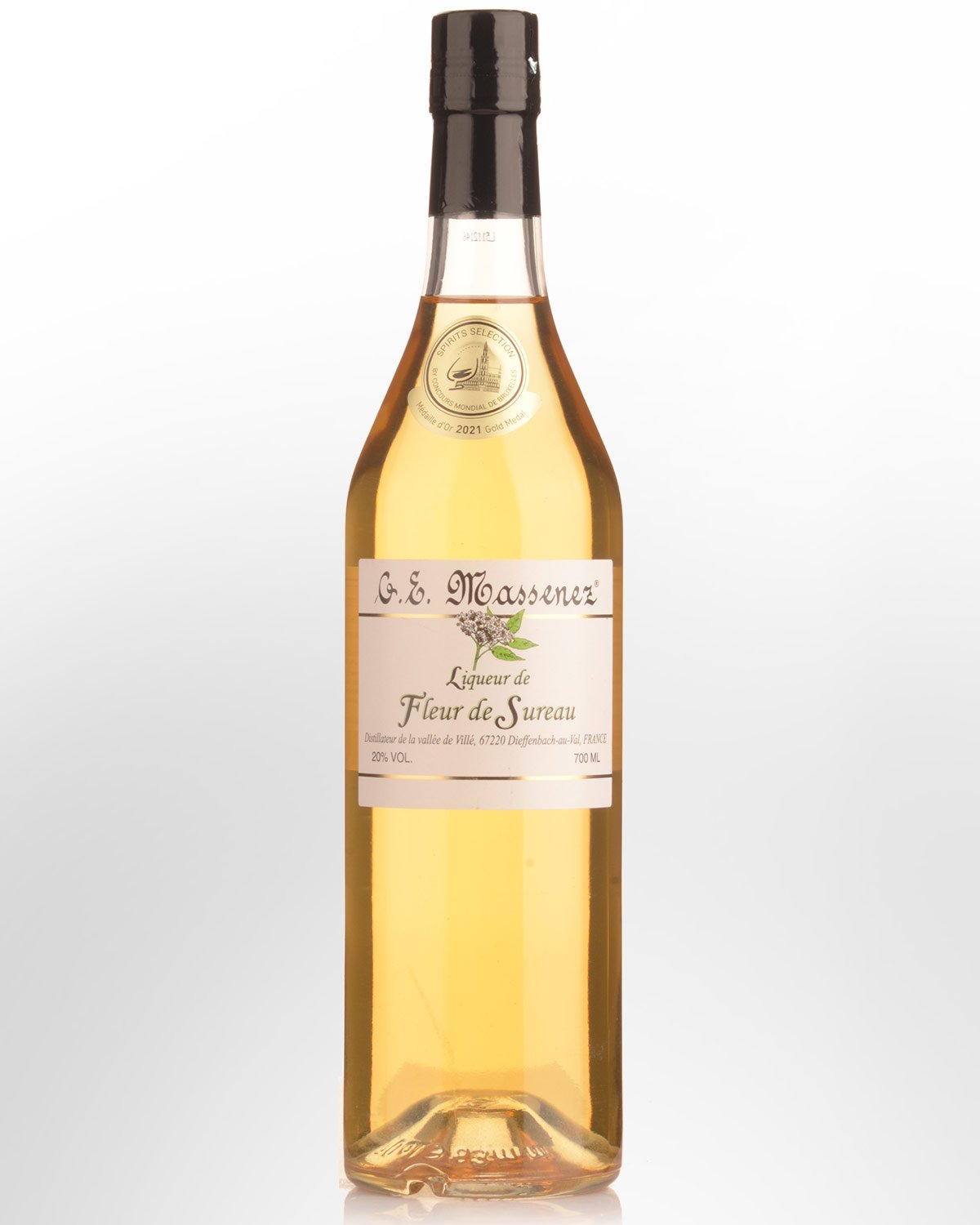 G.E. Massenez Fleur de Sureau (Elderflower) Liqueur (700ml)