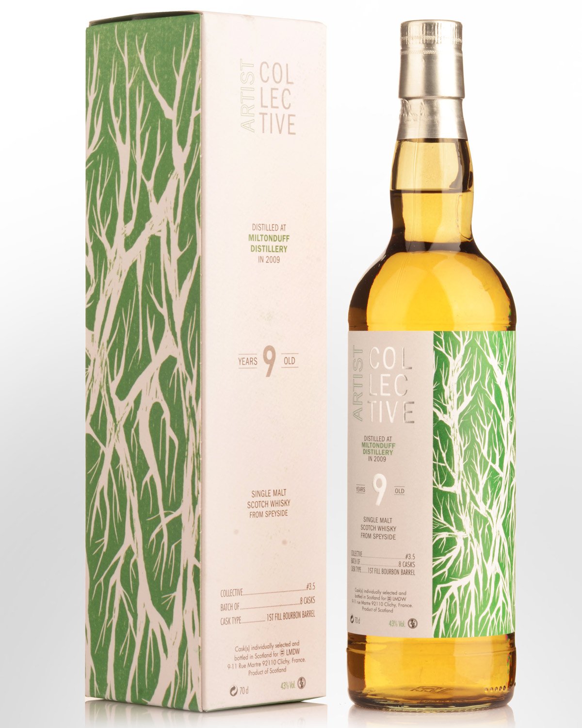 2009 Miltonduff Artist Collective 9 Year Old Single Malt Scotch Whisky (700ml)