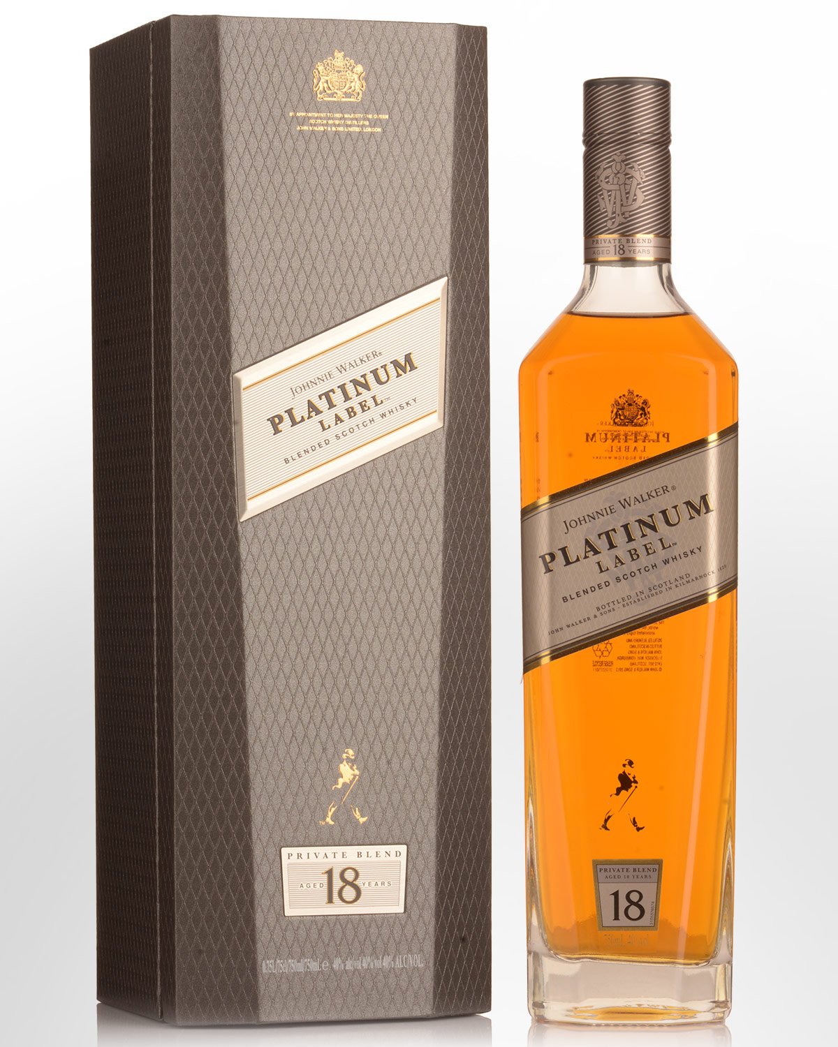 Johnnie Walker Platinum Label 18 Year Old Blended Scotch Whisky (750ml)