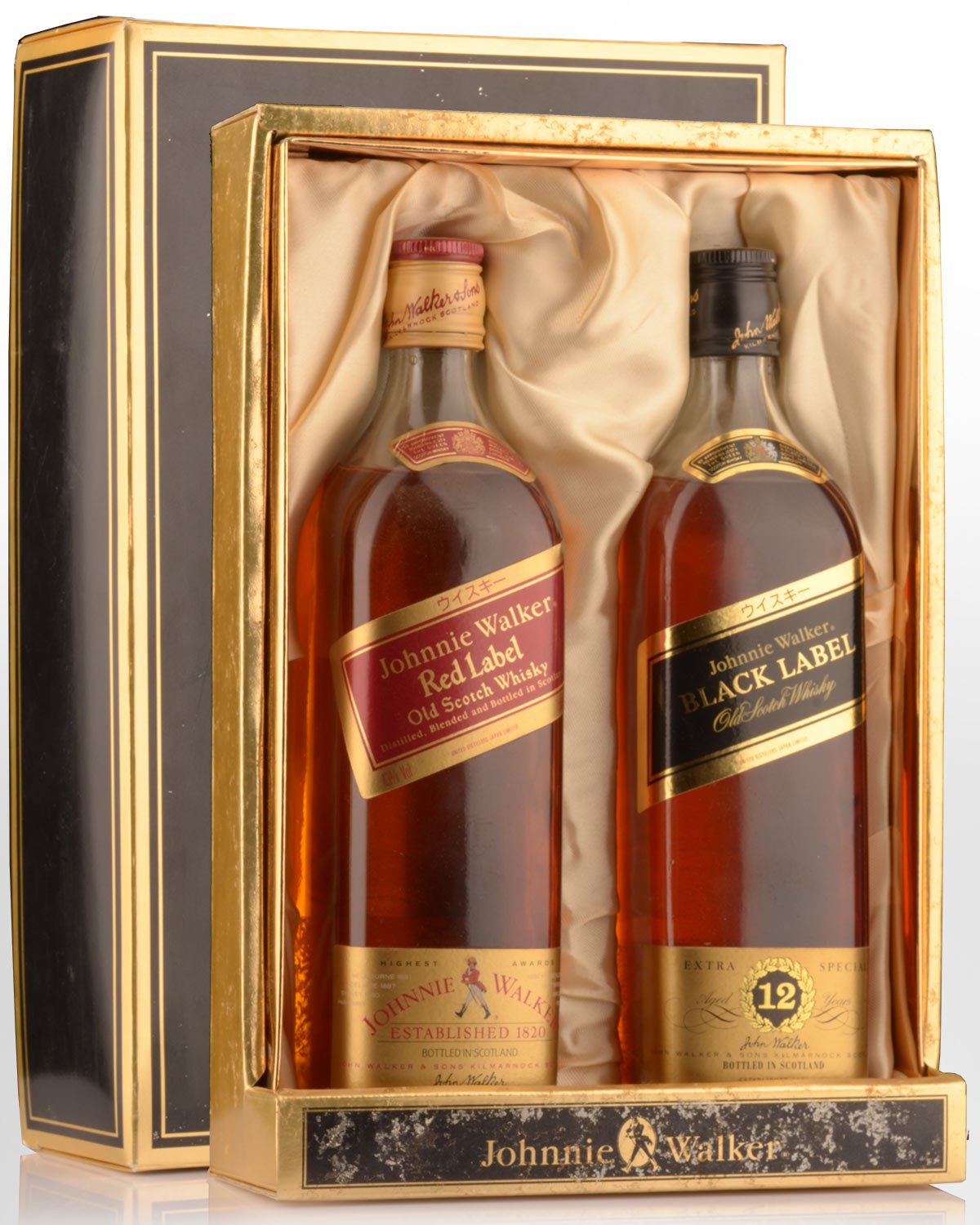 Johnnie Walker Two Bottle Gift Pack Red & Black Label Blended