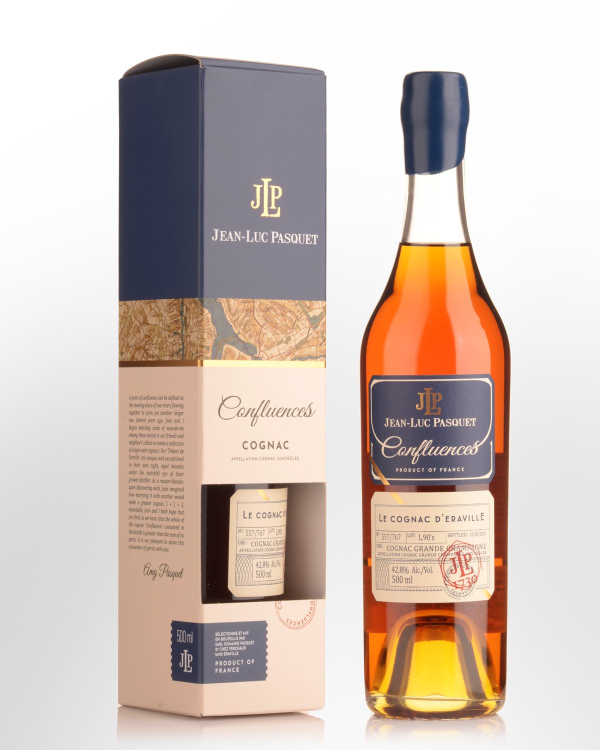 Jean Luc Pasquet Confluences L.90's Le Cognac d'Eraville Grande Champagne Cognac (500ml)
