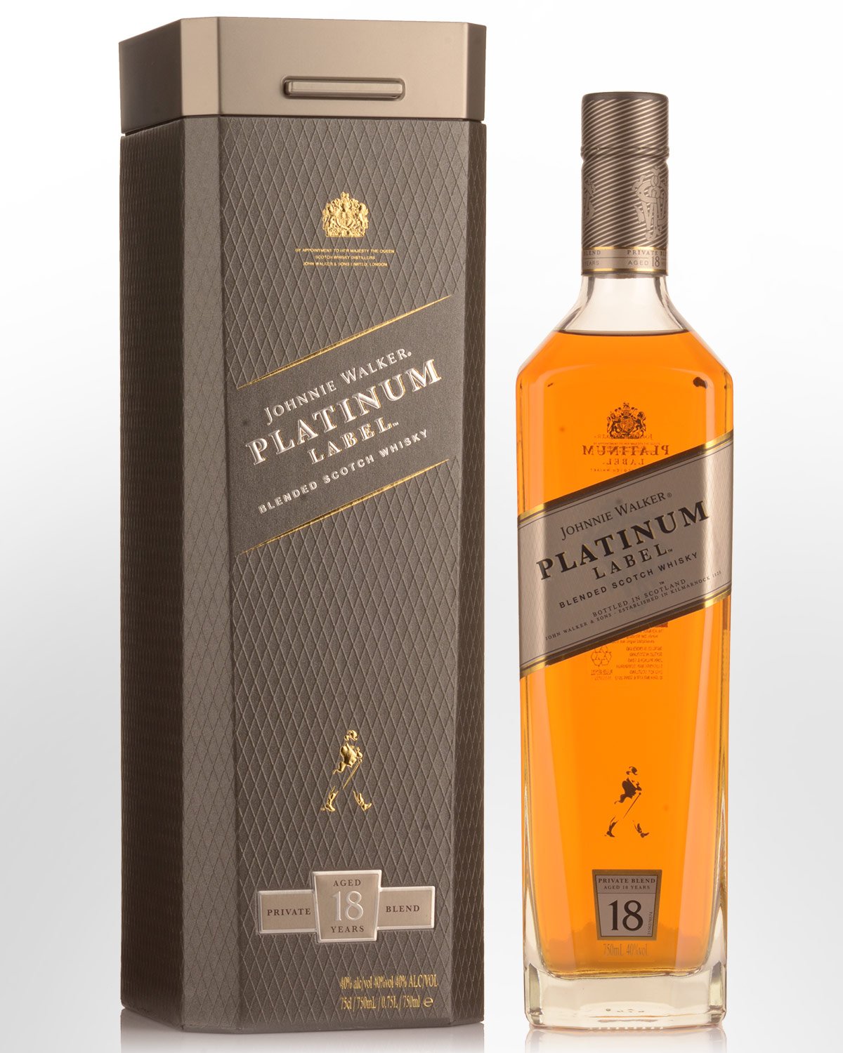 Johnnie Walker Platinum Label 18 Year Old Blended Scotch Whisky (750ml)