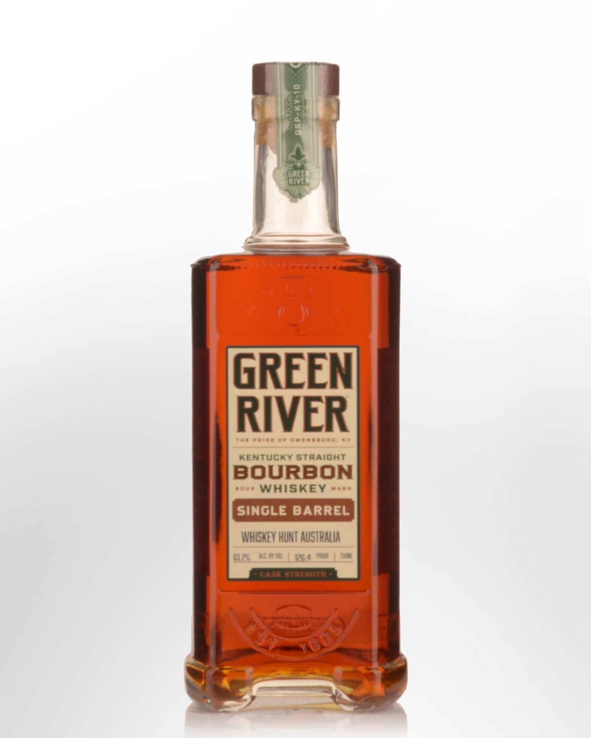 Green River Single Barrel Cask Strength Kentucky Straight Bourbon Whiskey (750ml) - Whiskey Hunt Australia Selection