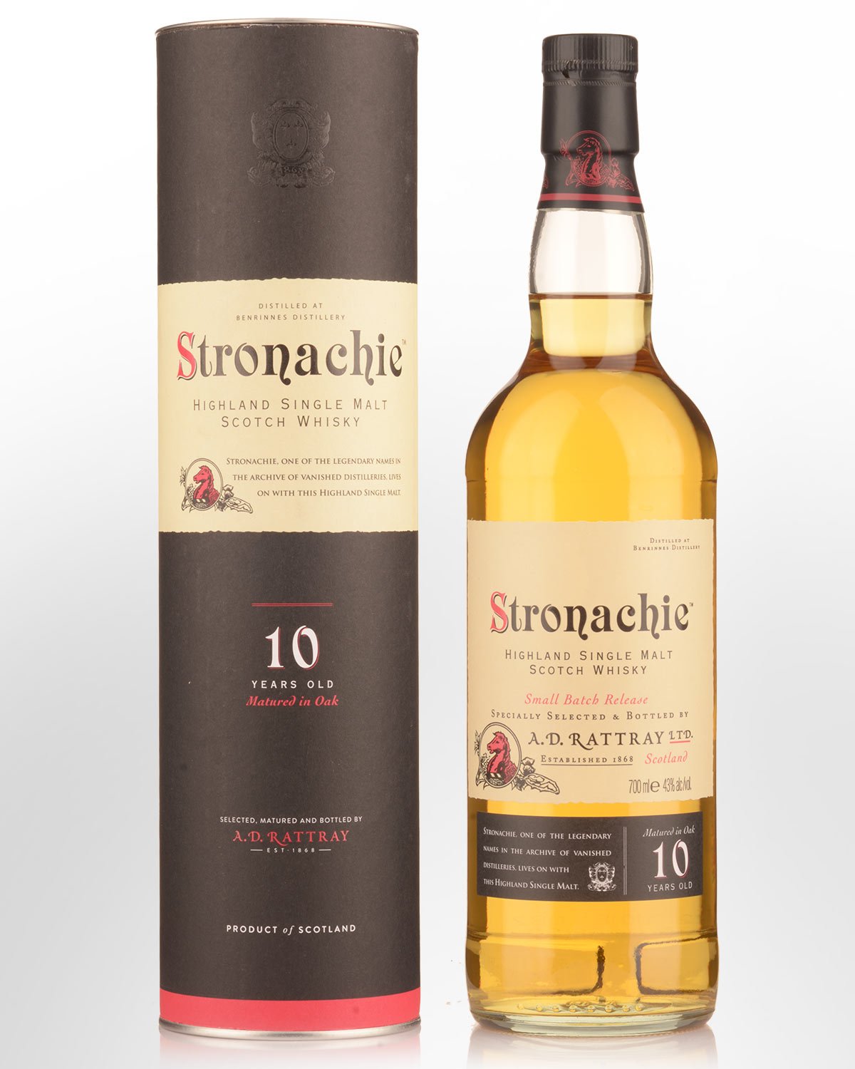 A.D. Rattray Stronachie Small Batch Release (Benrinnes) 10 Year Old Single Malt Scotch Whisky (700ml)