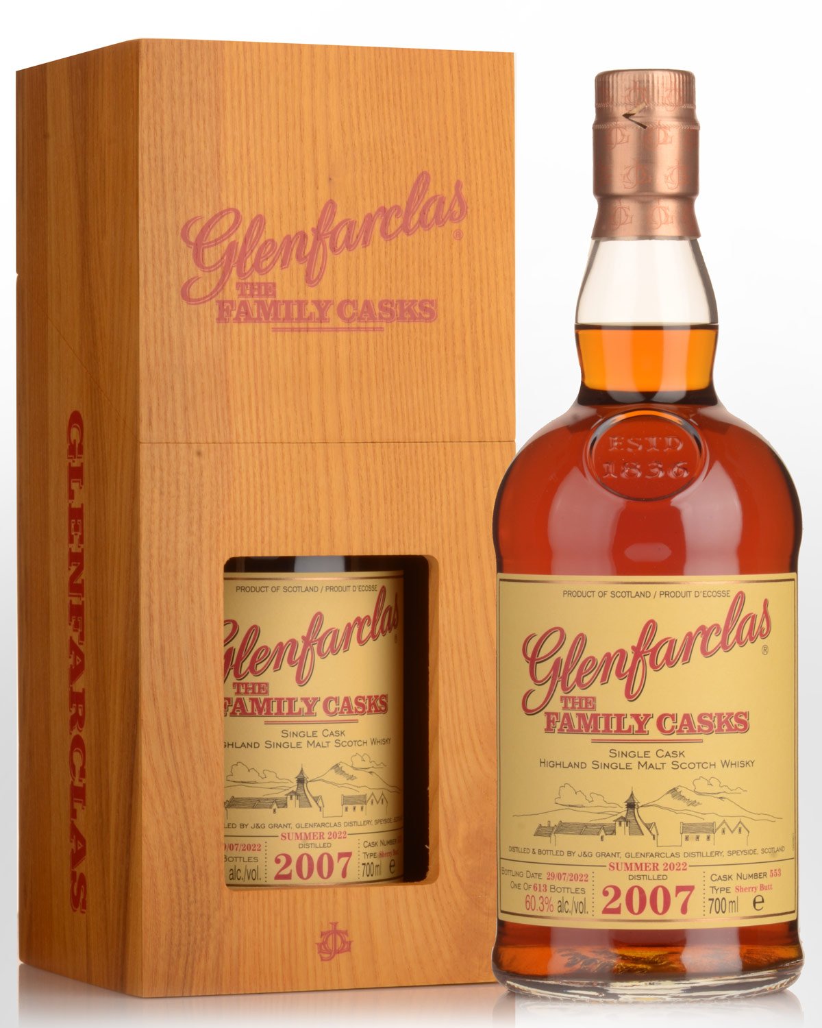 2007 Glenfarclas The Family Casks Cask Strength Single Malt Scotch Whisky (700ml) - Summer 2022 Release