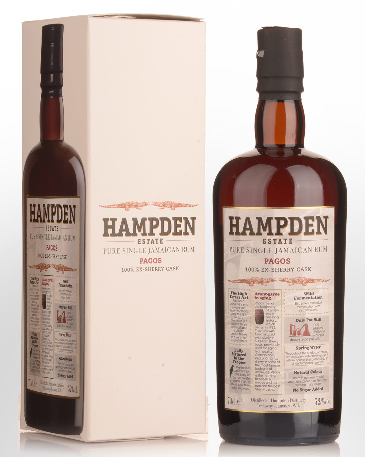 Hampden Estate Pagos 100% Ex-Sherry Cask Pure Single Jamaica Rum (700ml)