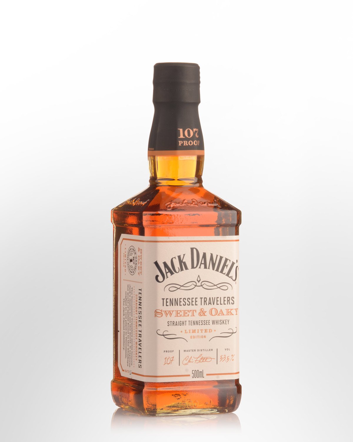 Jack Daniels Tennessee Travelers Sweet & Oaky Straight Tennessee Whiskey (500ml)