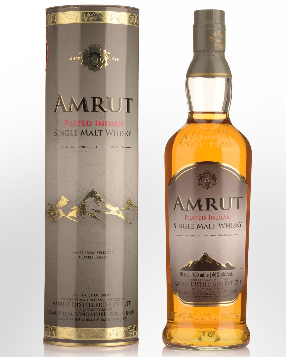 Amrut Peated Indian Single Malt Whisky (700ml)