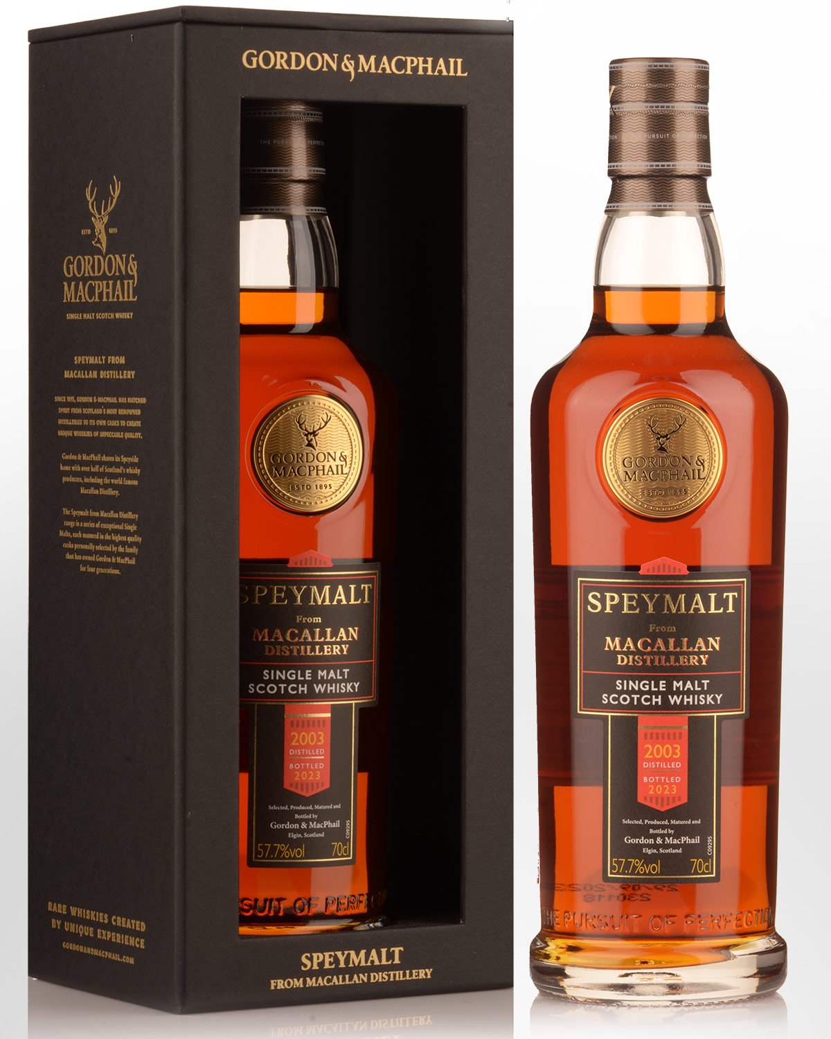 2003 Gordon & Macphail Speymalt from Macallan 20 Year Old Cask Strength Single Malt Scotch Whisky (700ml)