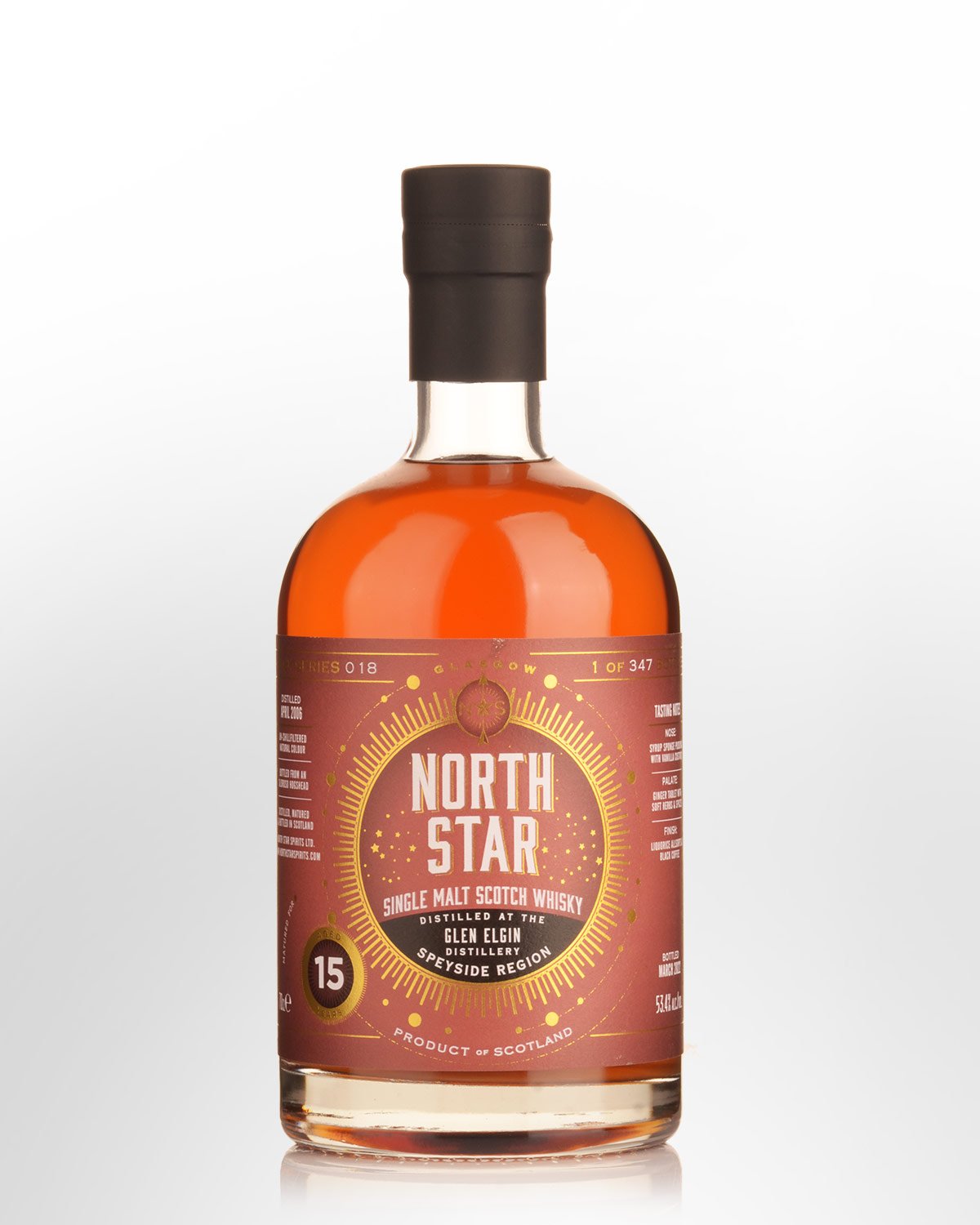 2006 North Star Glen Elgin 15 Year Old Cask Strength Single Malt Scotch Whisky (700ml)