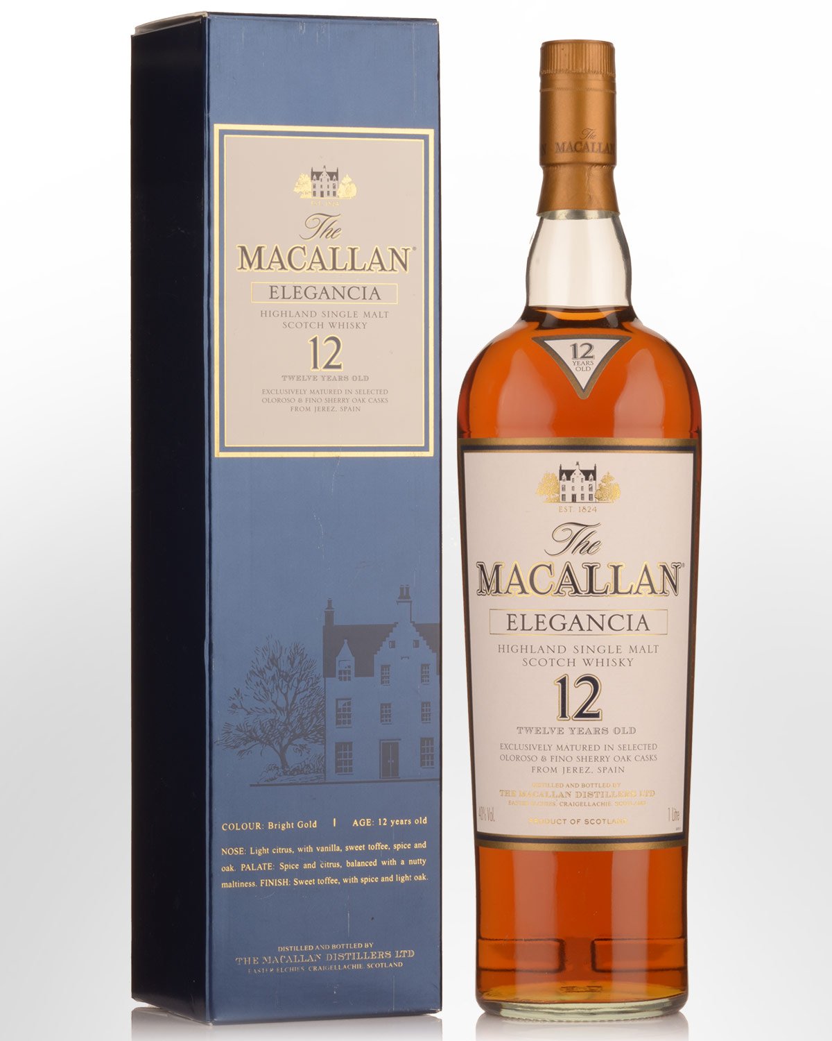 The Macallan Elegancia 12 Year Old Single Malt Scotch Whisky (1000ml)
