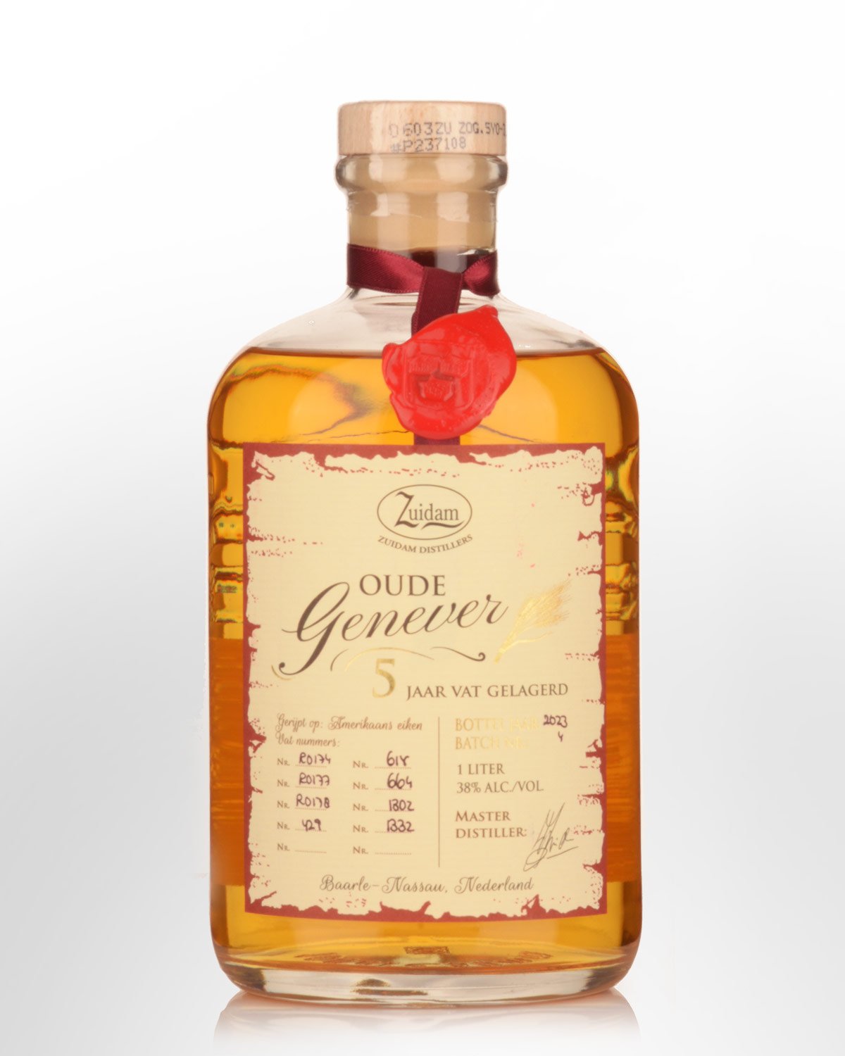 Zuidam Oude Genever 5 Year Old Single Barrel Genever (1000ml)