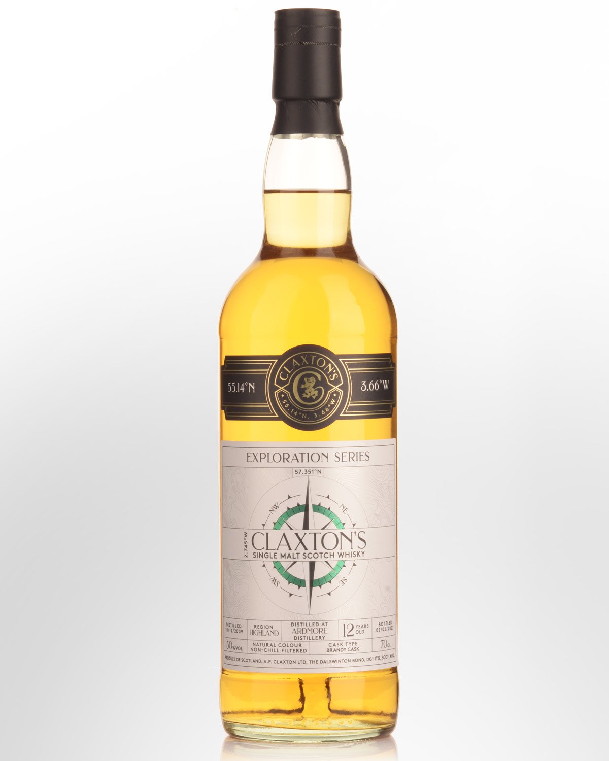 2009 Claxton's Exploration Series Ardmore 12 Year Old Single Cask Single Malt Scotch Whisky (700ml)