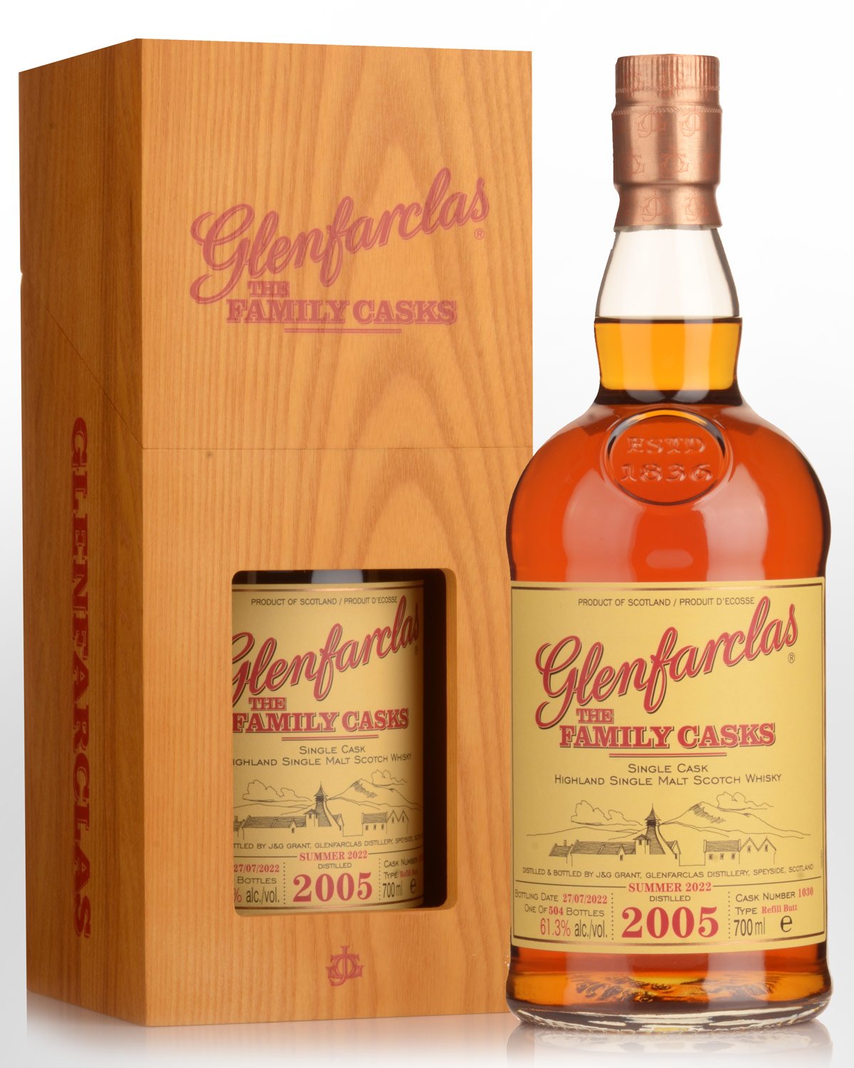 2005 Glenfarclas The Family Casks Cask Strength Single Malt Scotch Whisky (700ml) - Summer 2022 Release