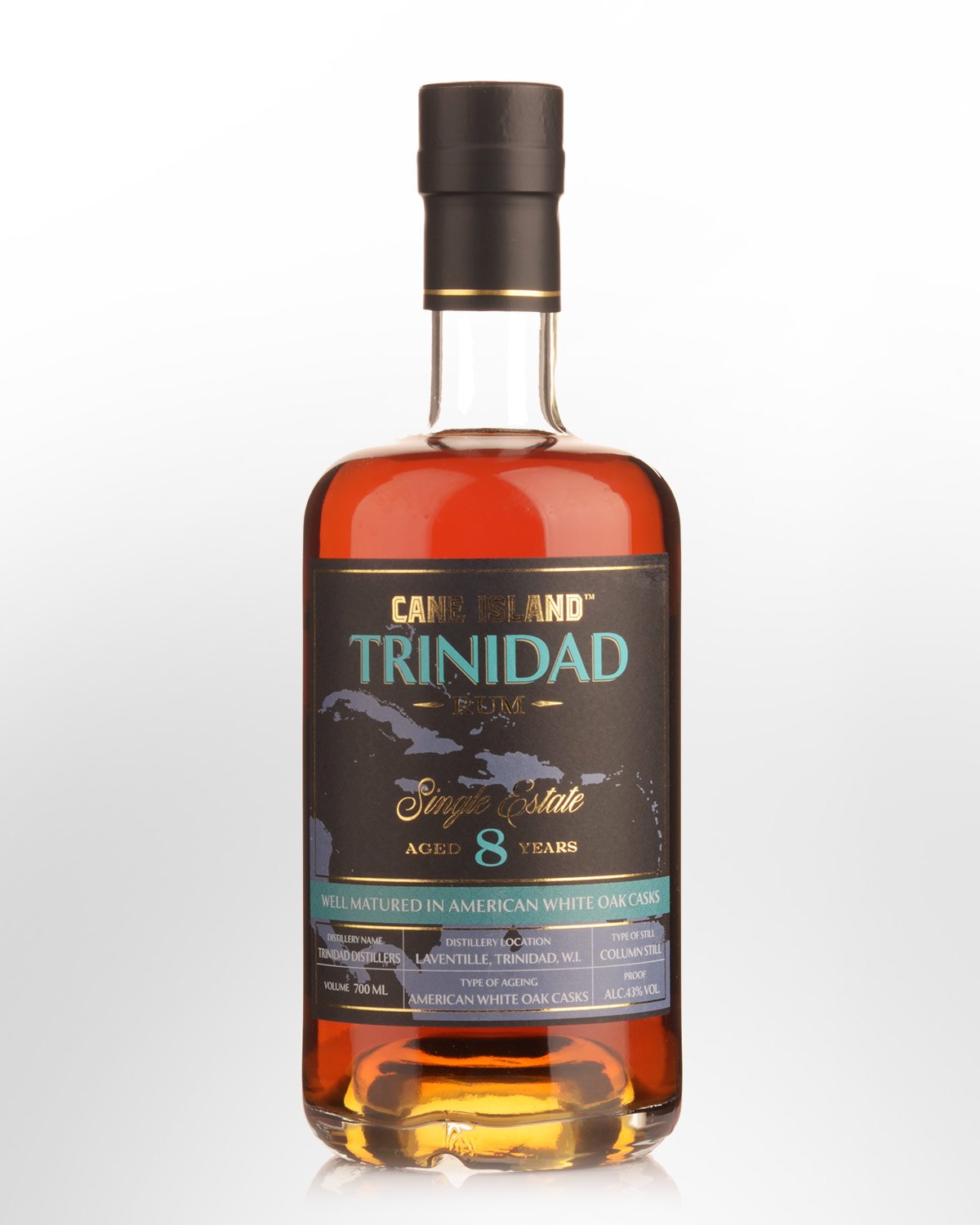 Cane Island Trinidad Distillers 8 Year Old Single Estate Trinidad Rum (700ml)