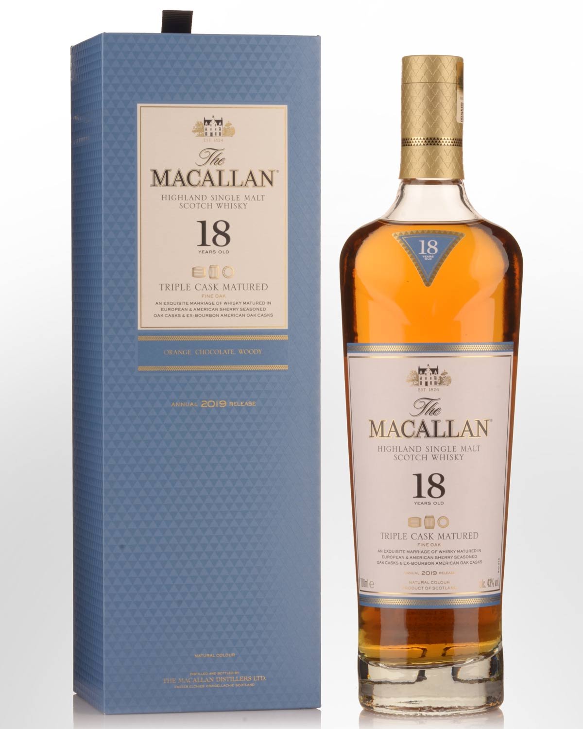 The Macallan Triple Cask Matured Fine Oak 18 Year Old Single Malt Scotch Whisky (700ml)
