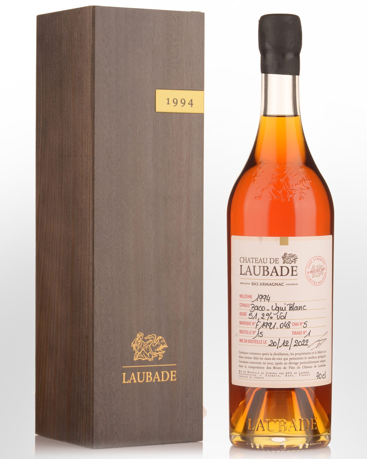 1994 Chateau de Laubade Cask Strength Bas Armagnac (700ml)