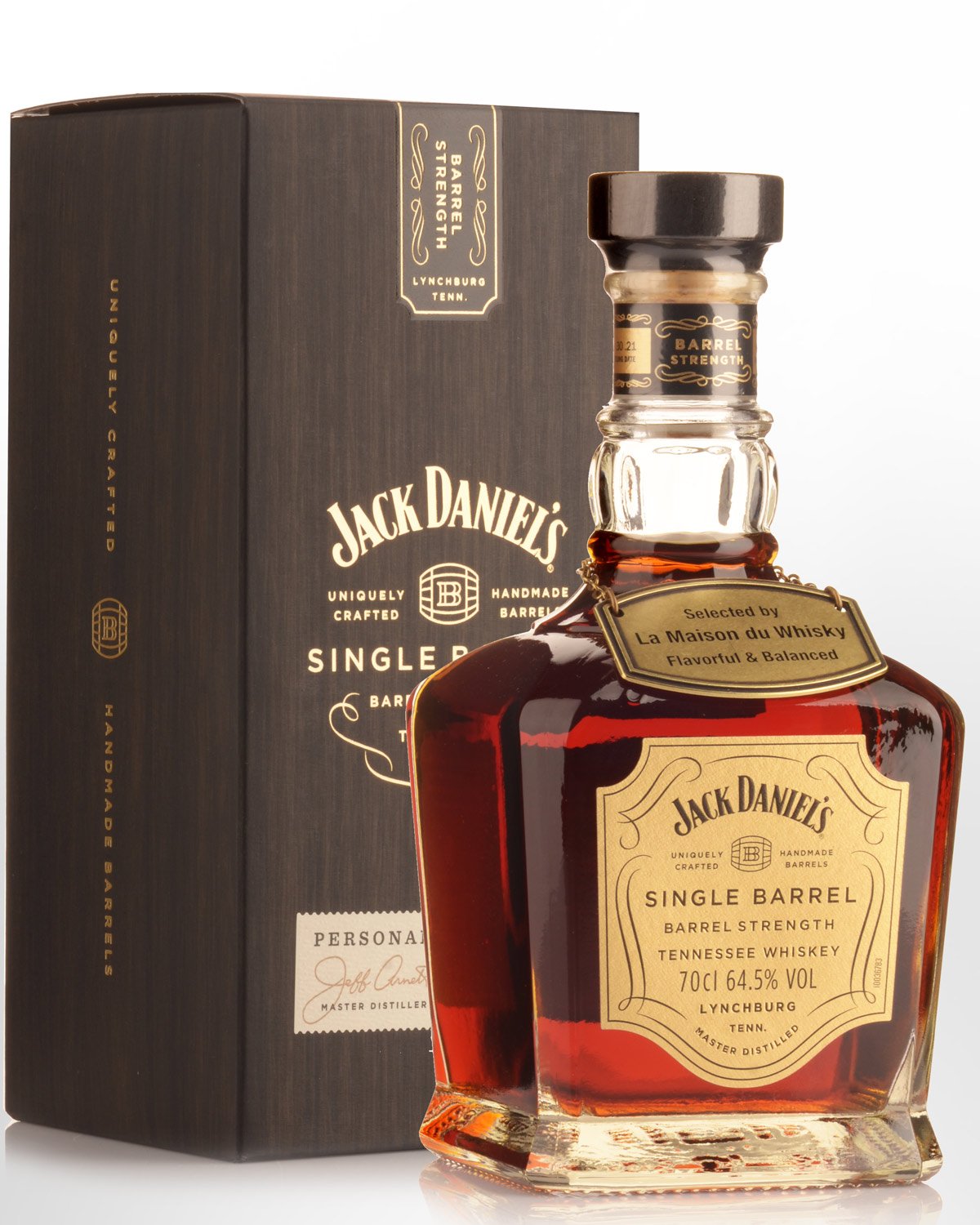 Jack Daniels Single Barrel Barrel Strength Flavorful & Balanced #5 Tennessee Whiskey (700ml) - 64.5%