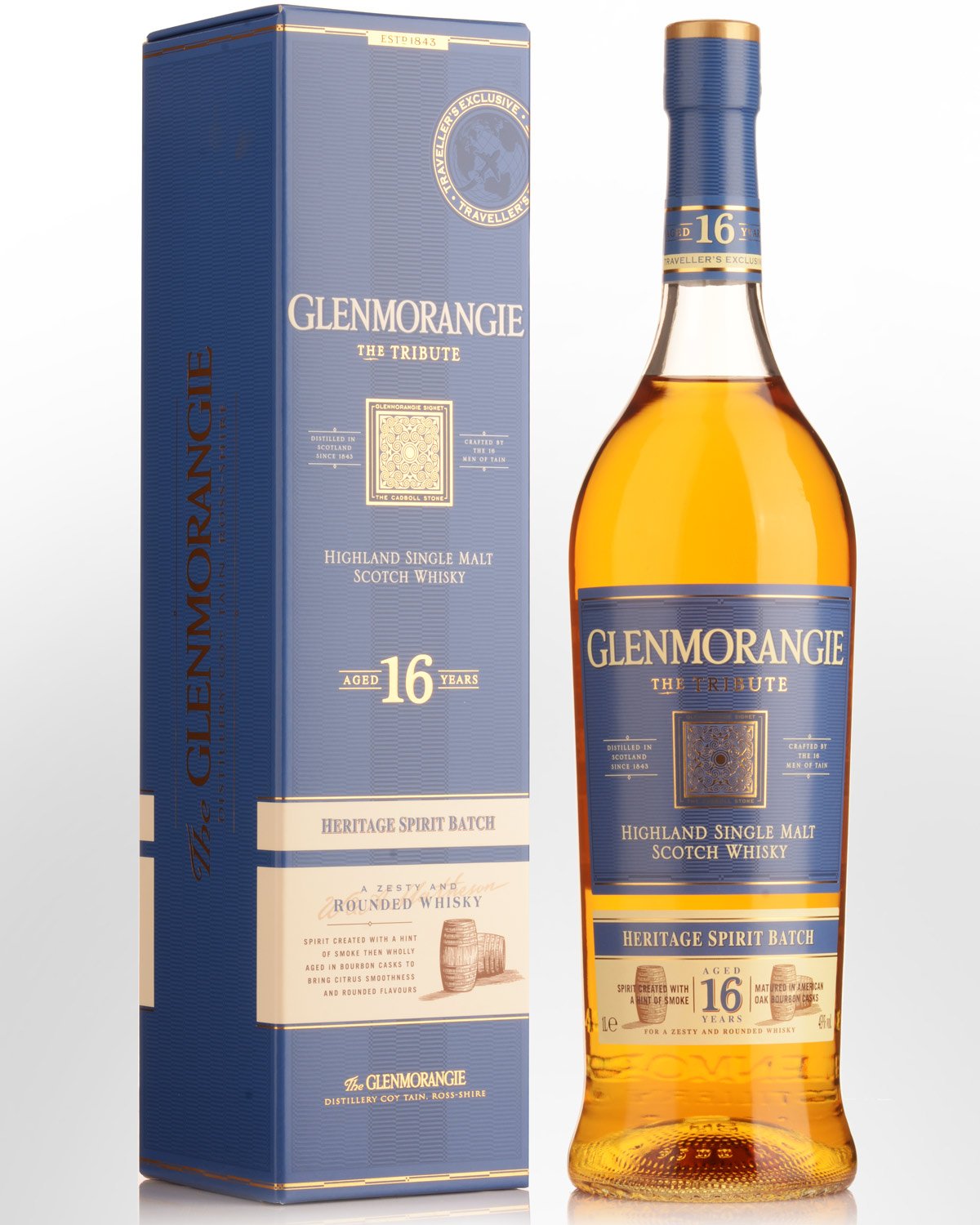 Glenmorangie The Tribute 16 Year Old Single Malt Scotch Whisky (1000ml)