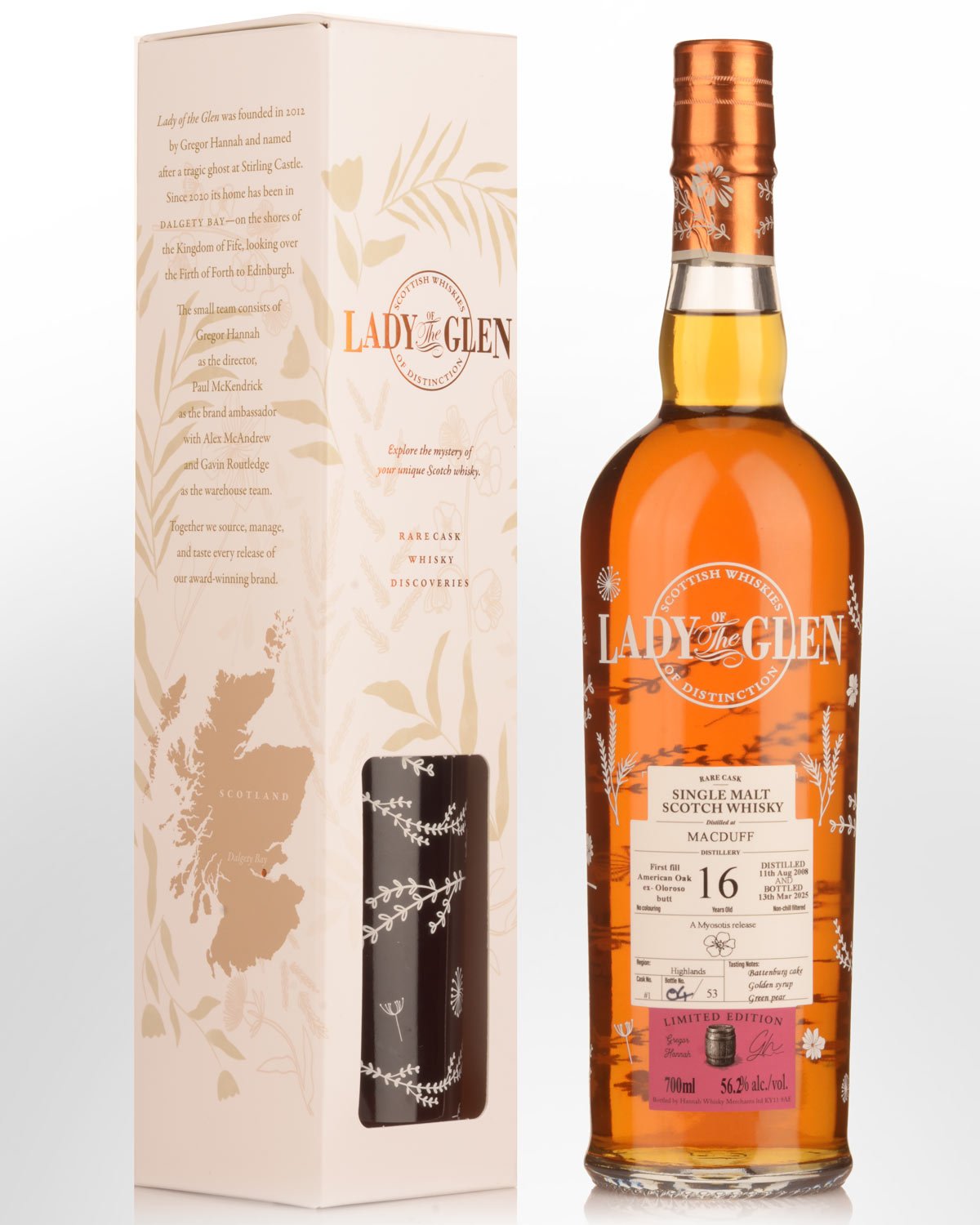 2008 Lady of the Glen Macduff Single Cask #1 16 Year Old Cask Strength Single Malt Scotch Whisky (700ml)