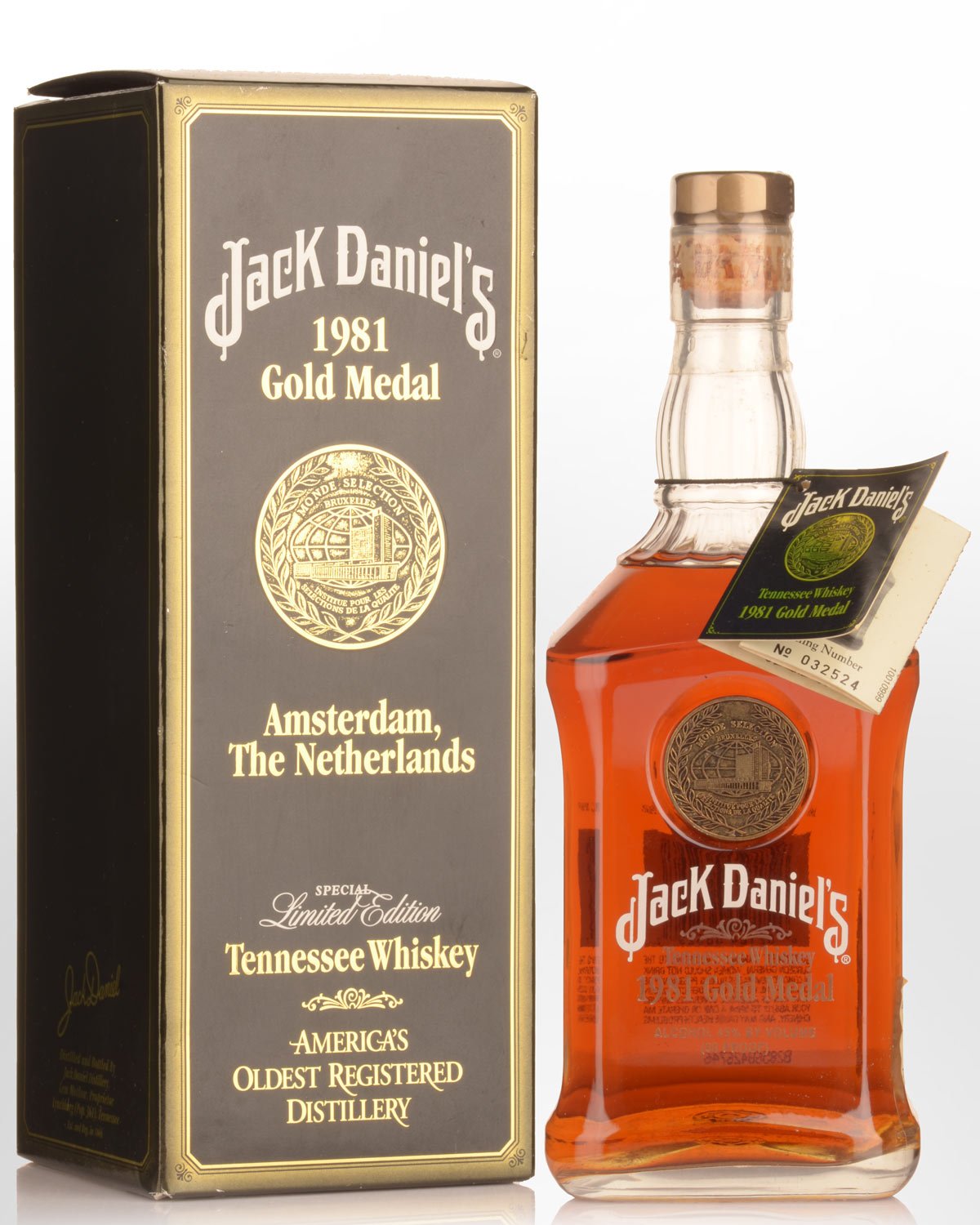 Jack Daniels 1981 Gold Medal Tennessee Whiskey (750ml)