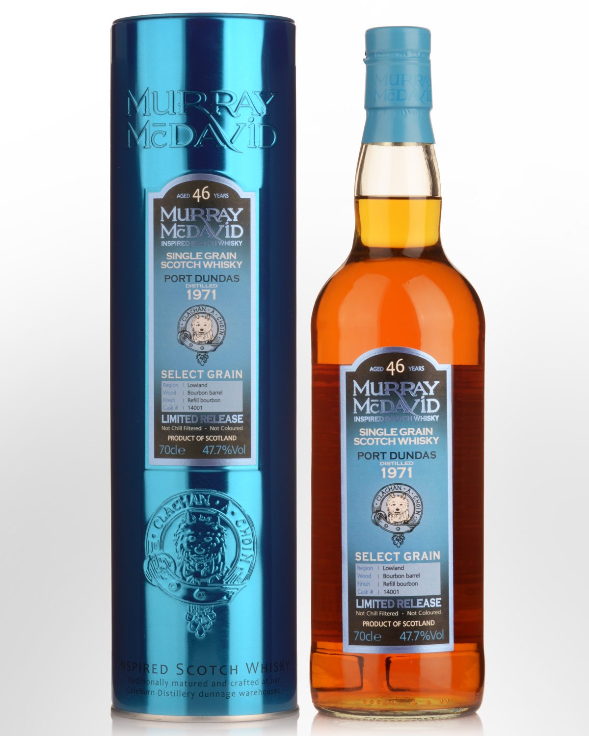 1971 Murray McDavid Port Dundas 46 Year Old Cask Strength Single Grain Scotch Whisky (700ml)