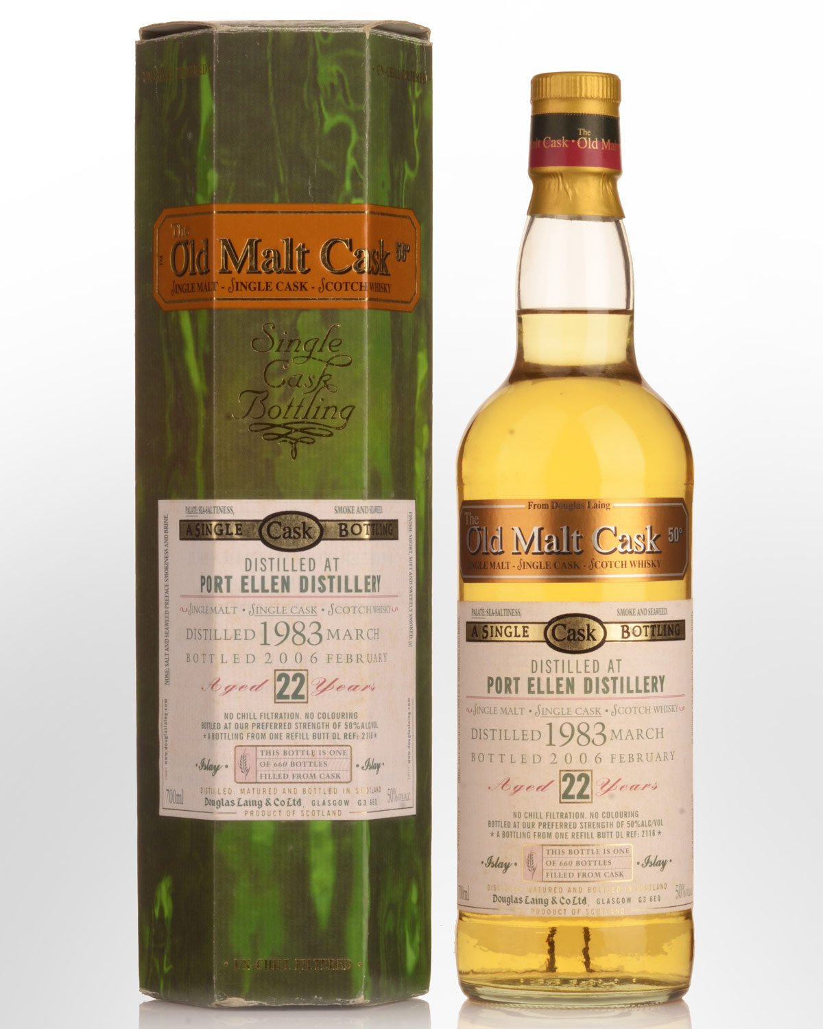 1983 Douglas Laing & Co. The Old Malt Cask 50° Port Ellen 22 Year Old Single Malt Scotch Whisky (700ml)