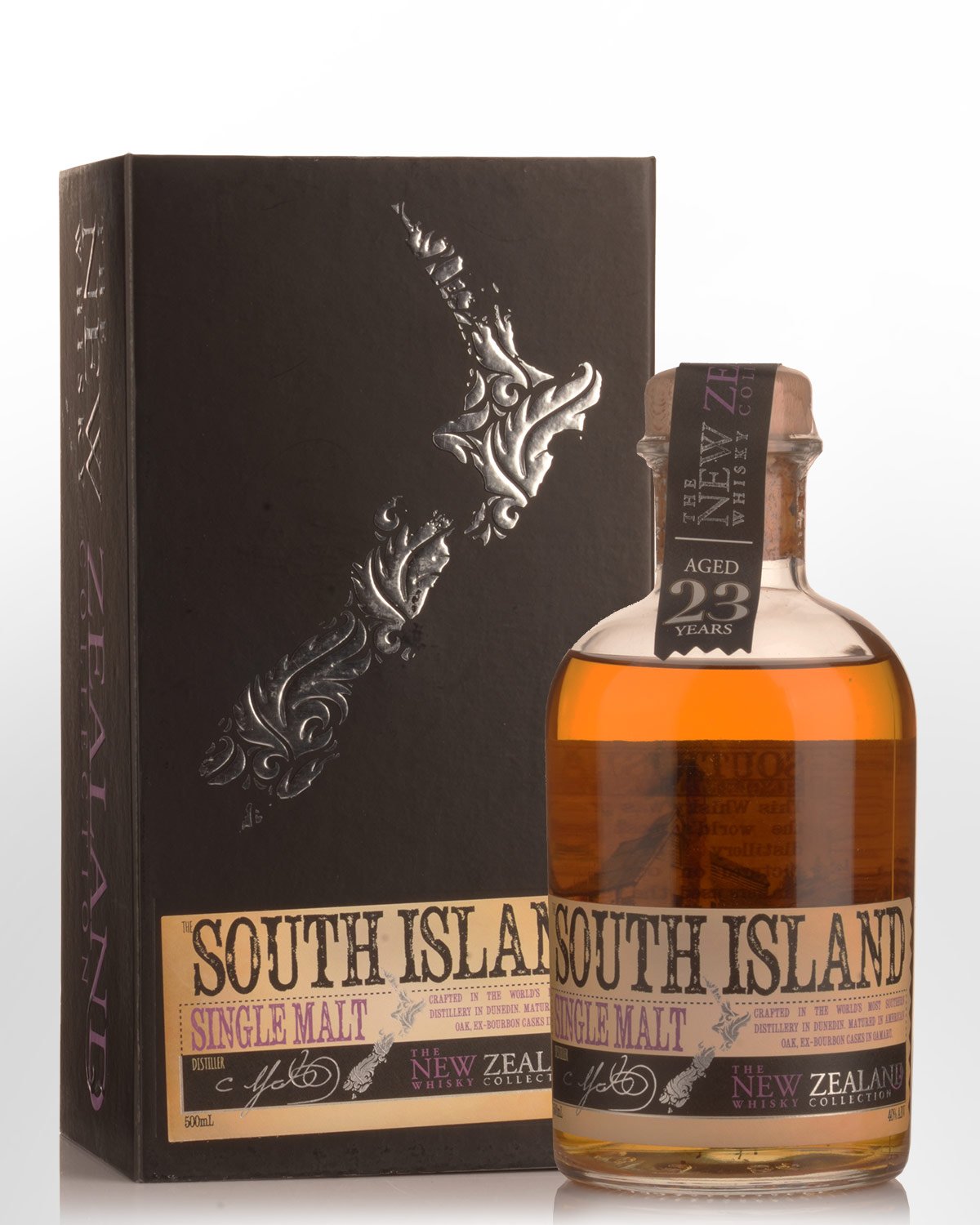 The New Zealand Whisky Collection South Island 23 Year Old Single Malt New Zealand Whisky (500ml)