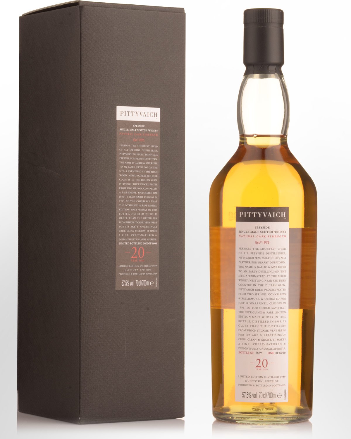 1989 Pittyvaich 20 Year Old (Special Release 2009) Cask Strength Single Malt Scotch Whisky (700ml)