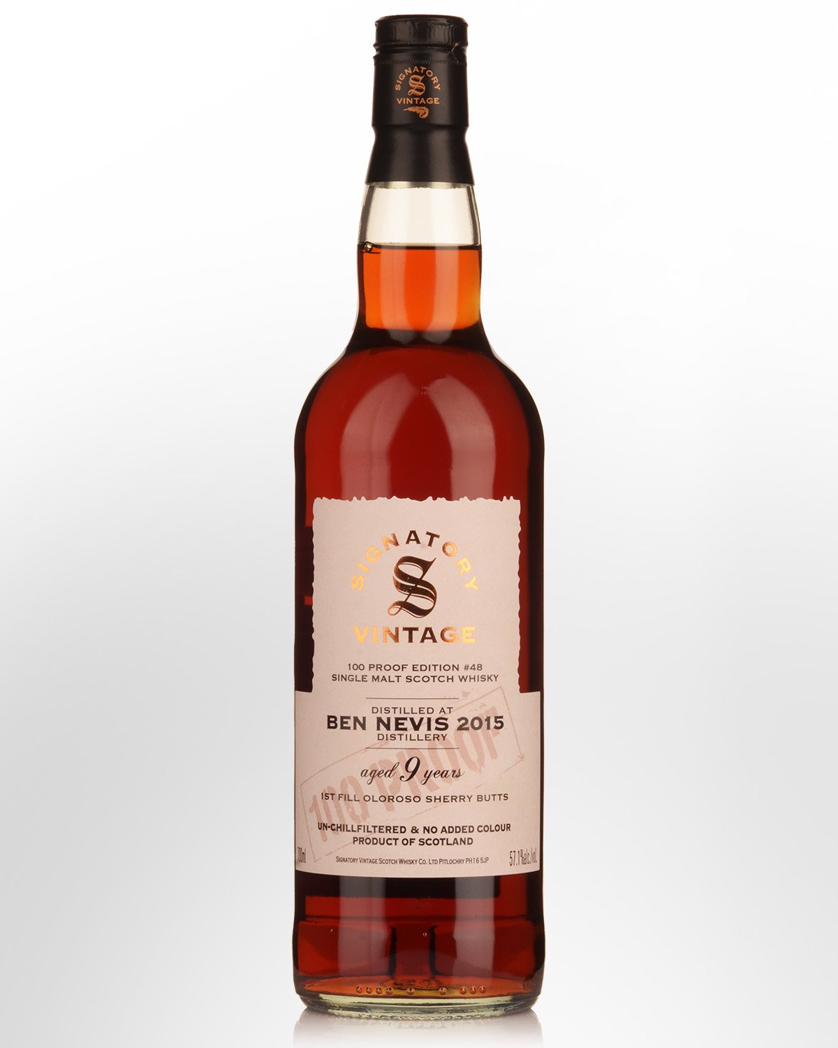 2015 Signatory Vintage Ben Nevis 9 Year Old 100 Proof Edition #48 Single Malt Scotch Whisky (700ml)