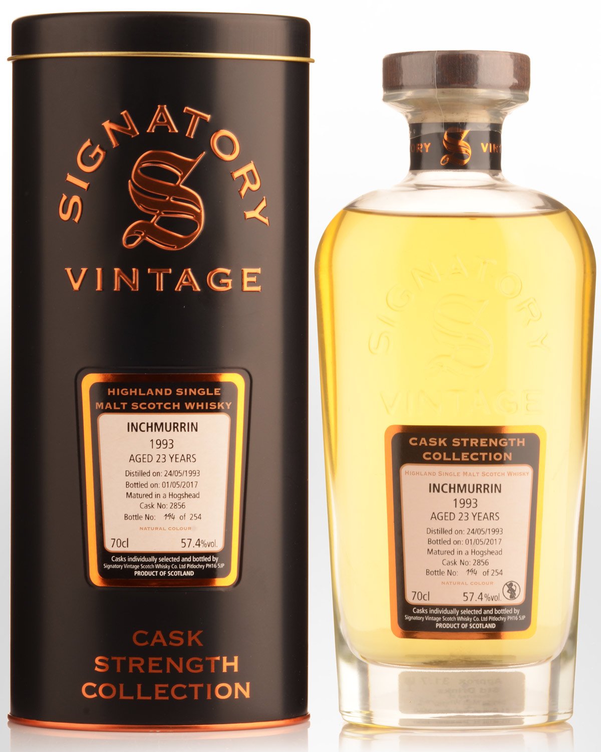 1993 Signatory Vintage Inchmurrin 23 Year Old Cask Strength Single Malt Scotch Whisky (700ml)