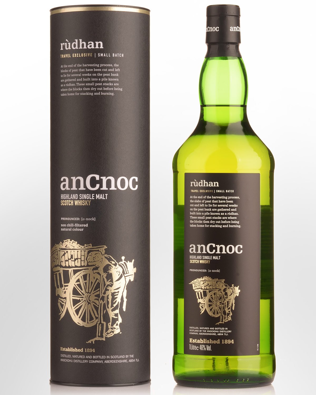 AnCnoc Rudhan Single Malt Scotch Whisky (1000ml)