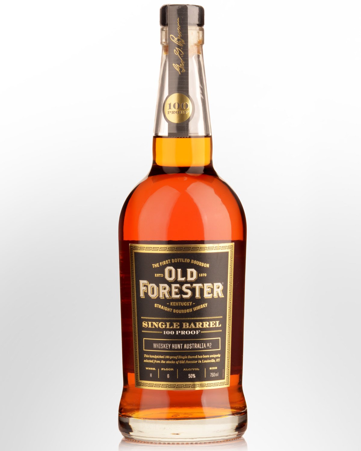 Old Forester 100 Proof Single Barrel Bourbon Whiskey (750ml) - Whiskey Hunt Australia 2nd Release