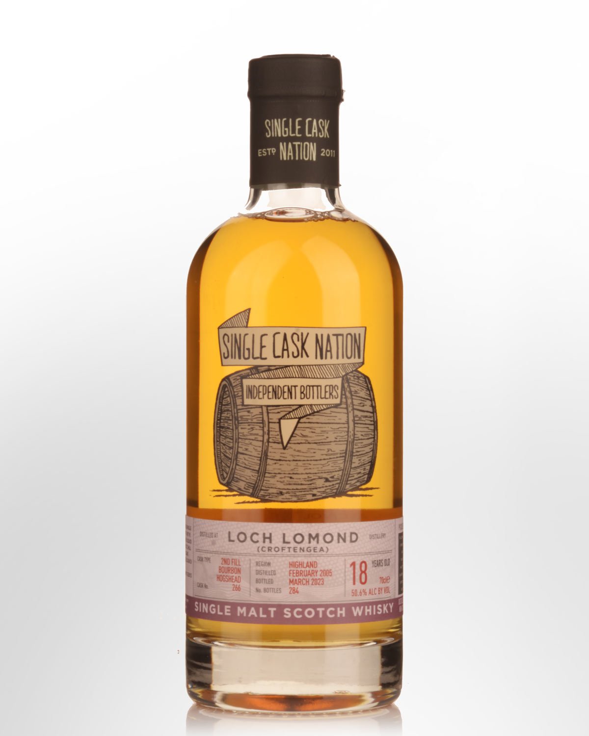 2005 Single Cask Nation Loch Lomond (Croftengea) 18 Year Old Cask Strength Single Malt Scotch Whisky (700ml)