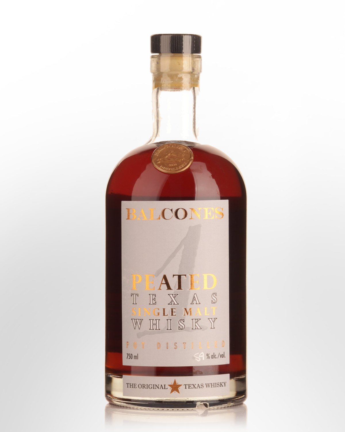 Balcones 1 Peated Cask Strength Texas Single Malt American Whisky (750ml)